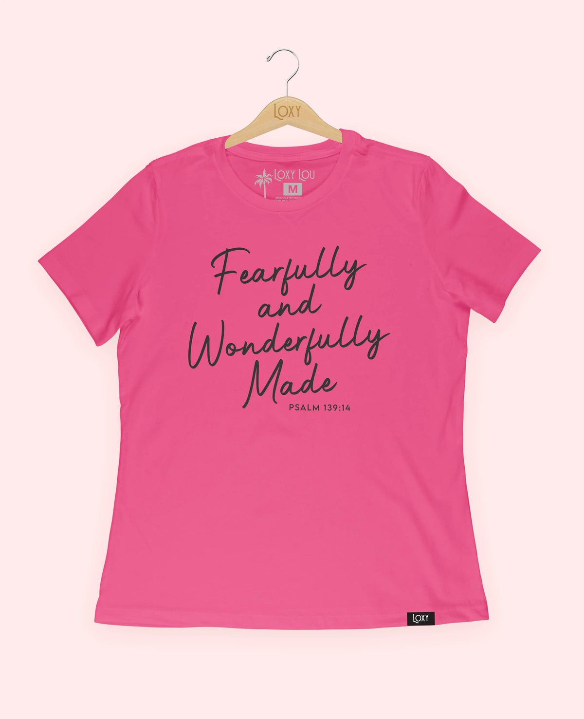 Berry Tee 6400 Fearfully and Wonderfully Made - Black.webp