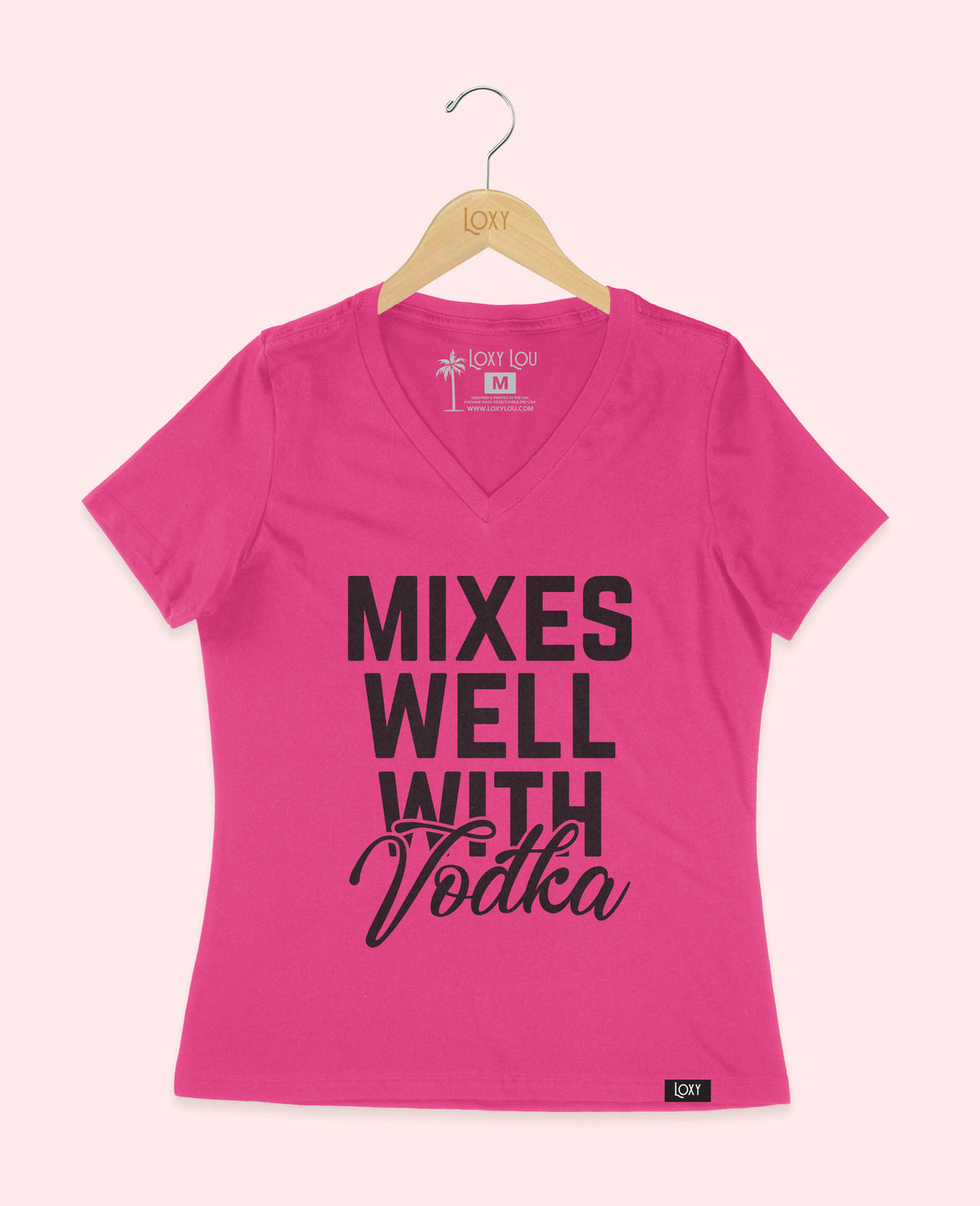 Berry V-neck 6405 Mixes well with Vodka - White.webp