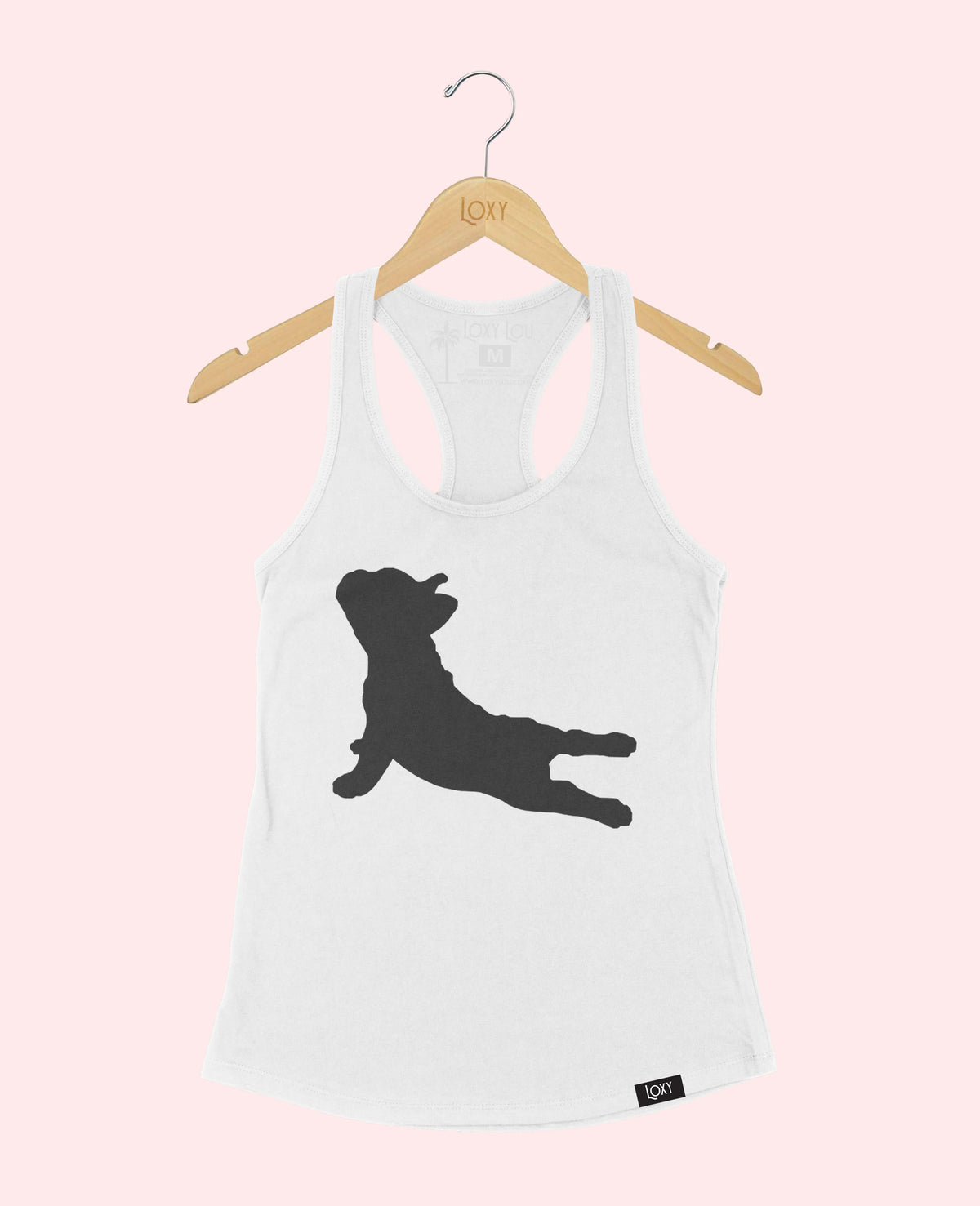 White Tank Top 1533 frenchieyoga1bk.webp