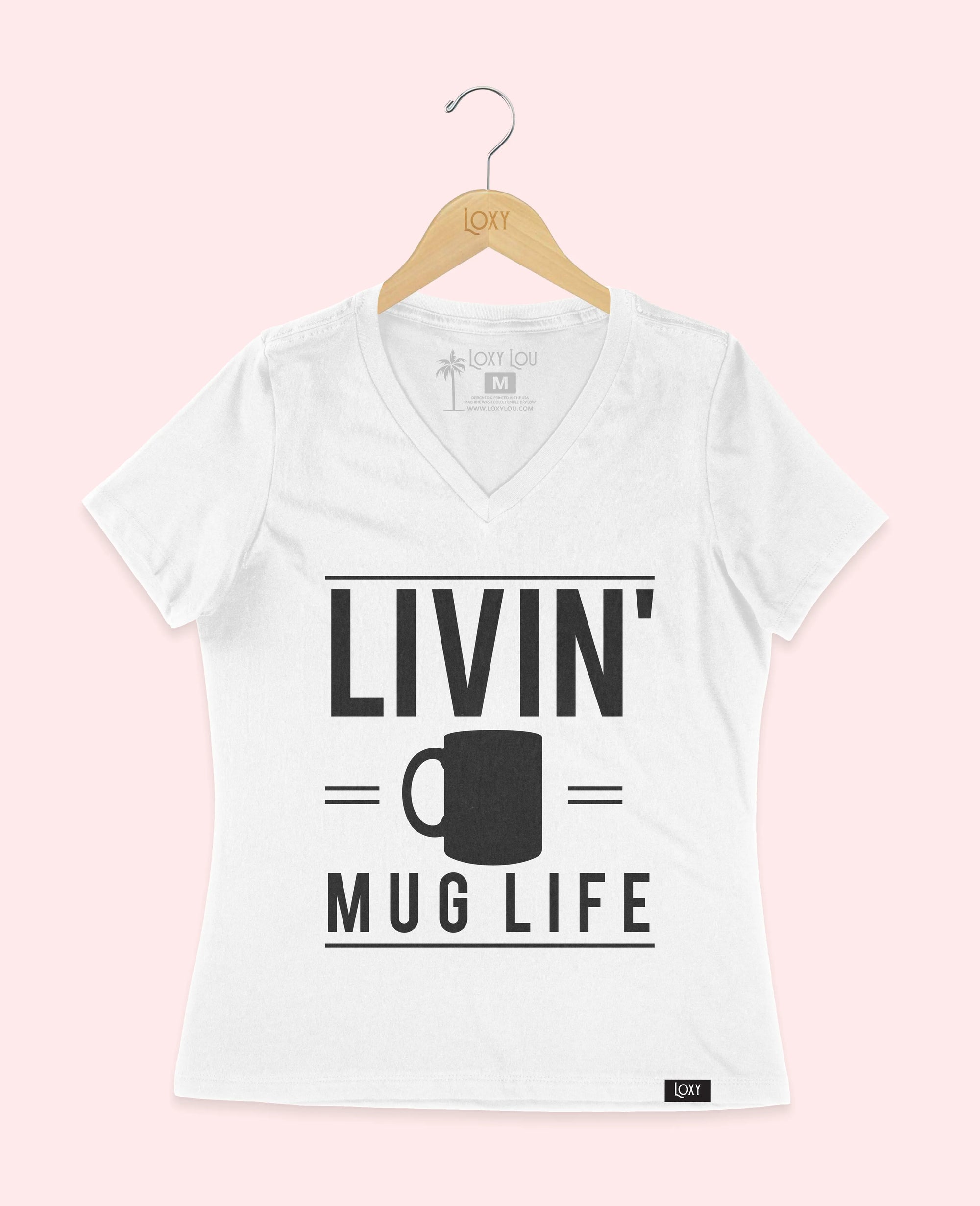 White V-neck 6405 livinmuglife1w.webp