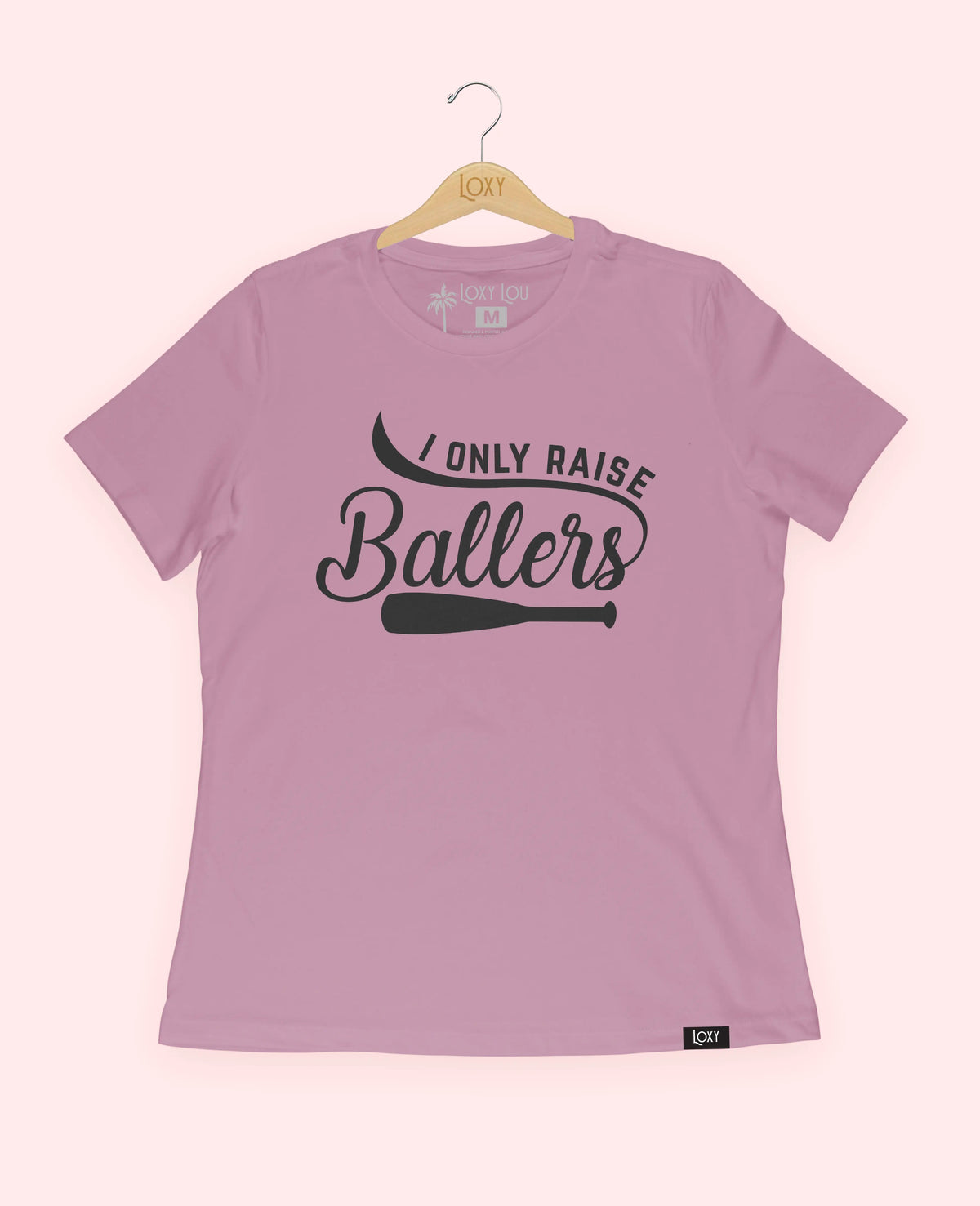 Orchid Tee 6400 I only raise ballers - white.webp