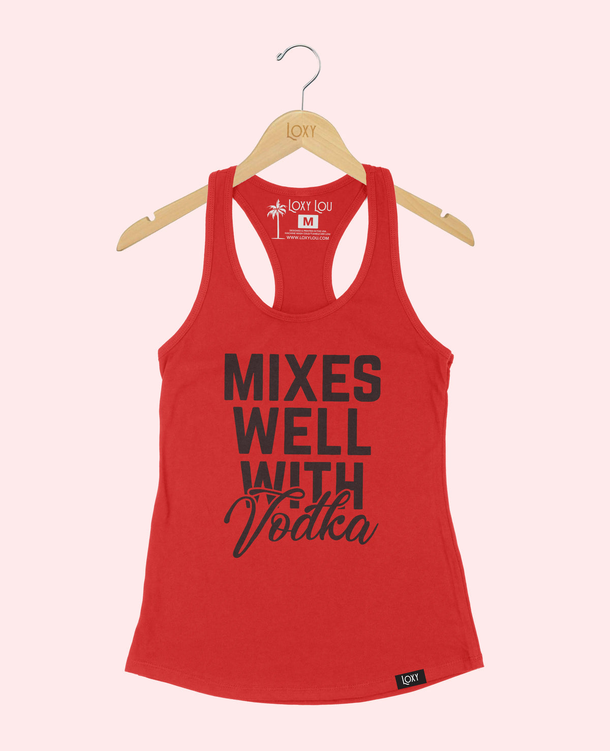 Red Tank Top 1533 Mixes well with Vodka - White.webp