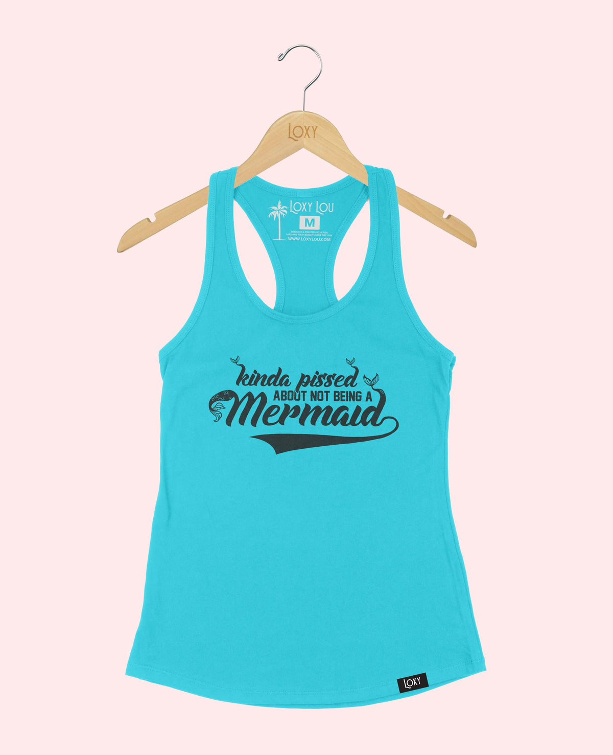 Teal Tank Top 1533 mermaid - black.webp