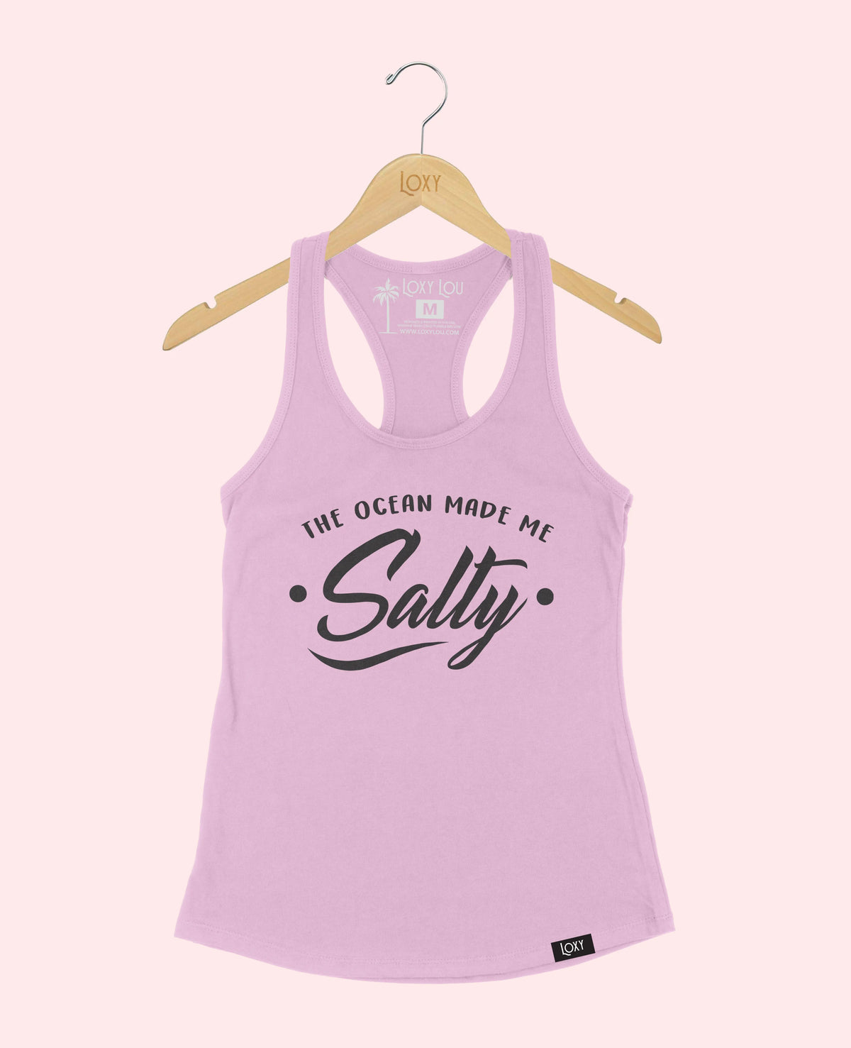 Lavender Tank Top 1533 The Ocean Made ME Salty - White.webp