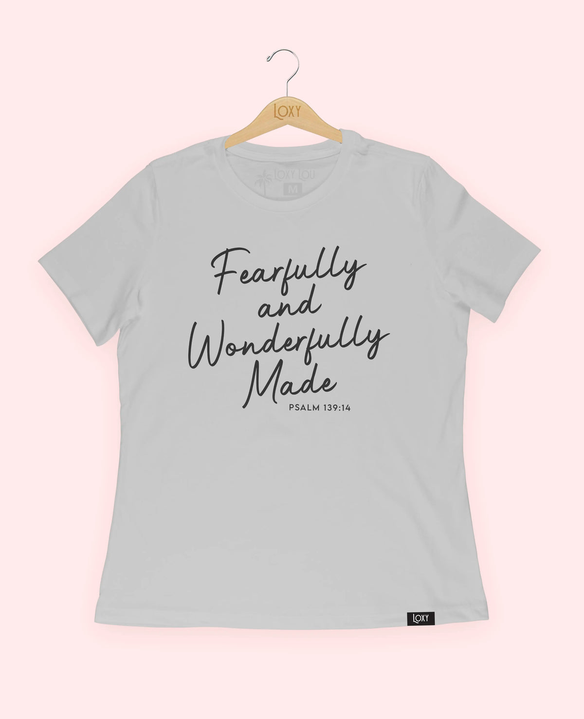 Silver Tee 6400 Fearfully and Wonderfully Made - Black.webp