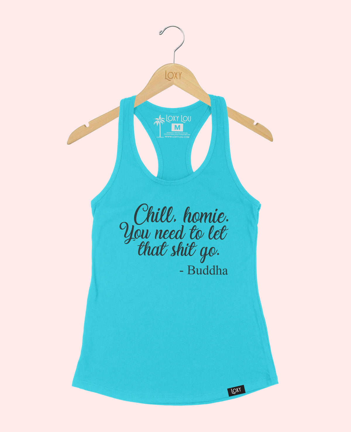 Teal Tank Top 1533 Chill homie - blk.webp