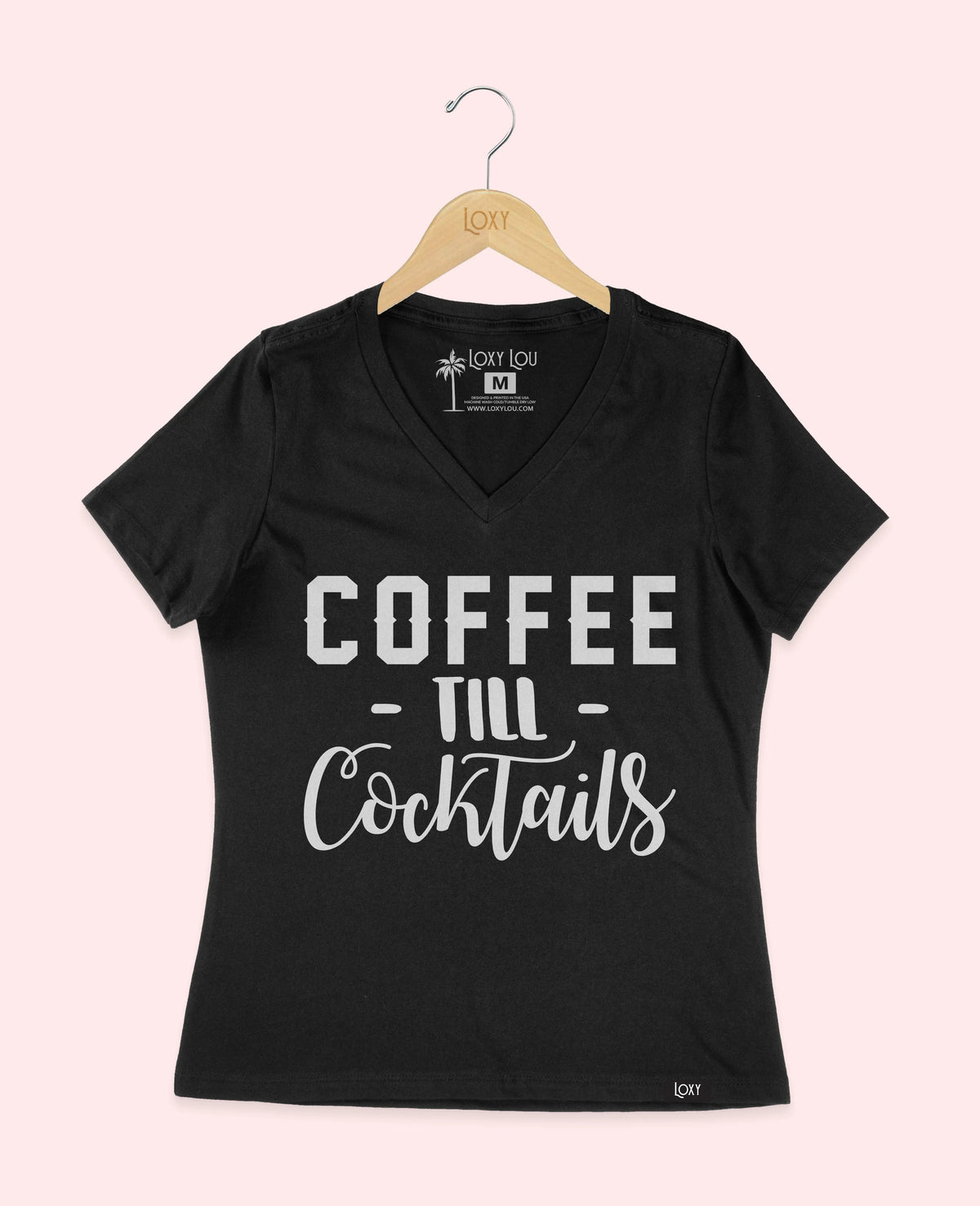 Black V-neck 6405 Coffee til Cocktails - black.webp