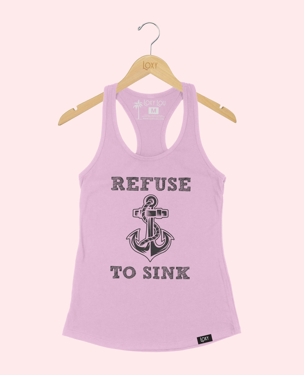 Lavender Tank Top 1533 Refuse to Sink Black.webp