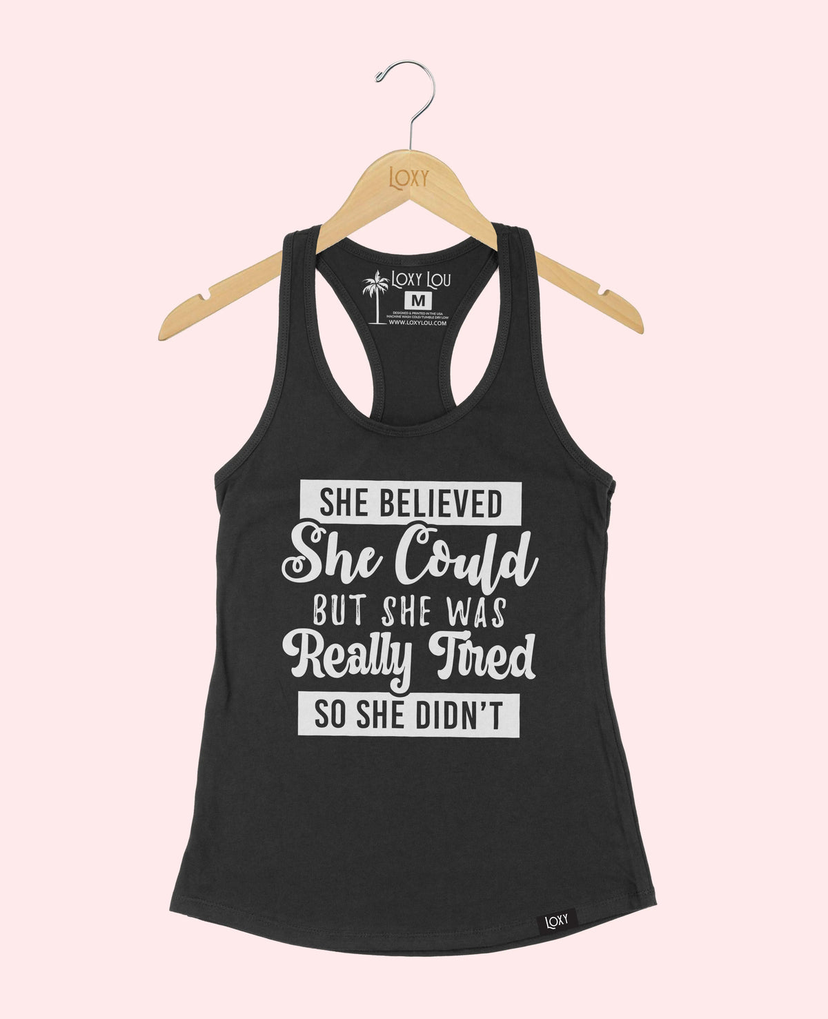 Black Tank Top 1533 shebelievedshecould-1.webp