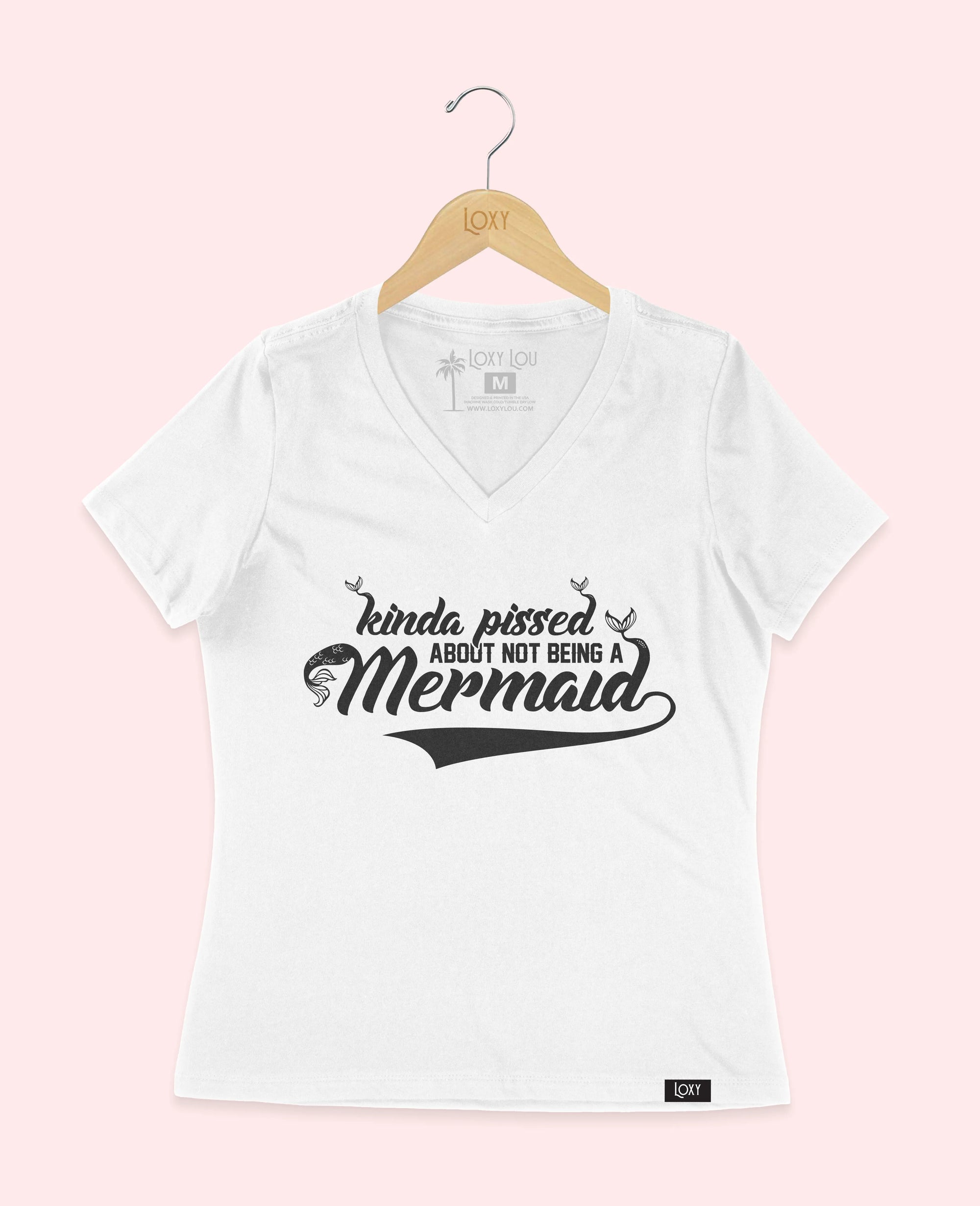 White V-neck 6405 mermaid - black.webp