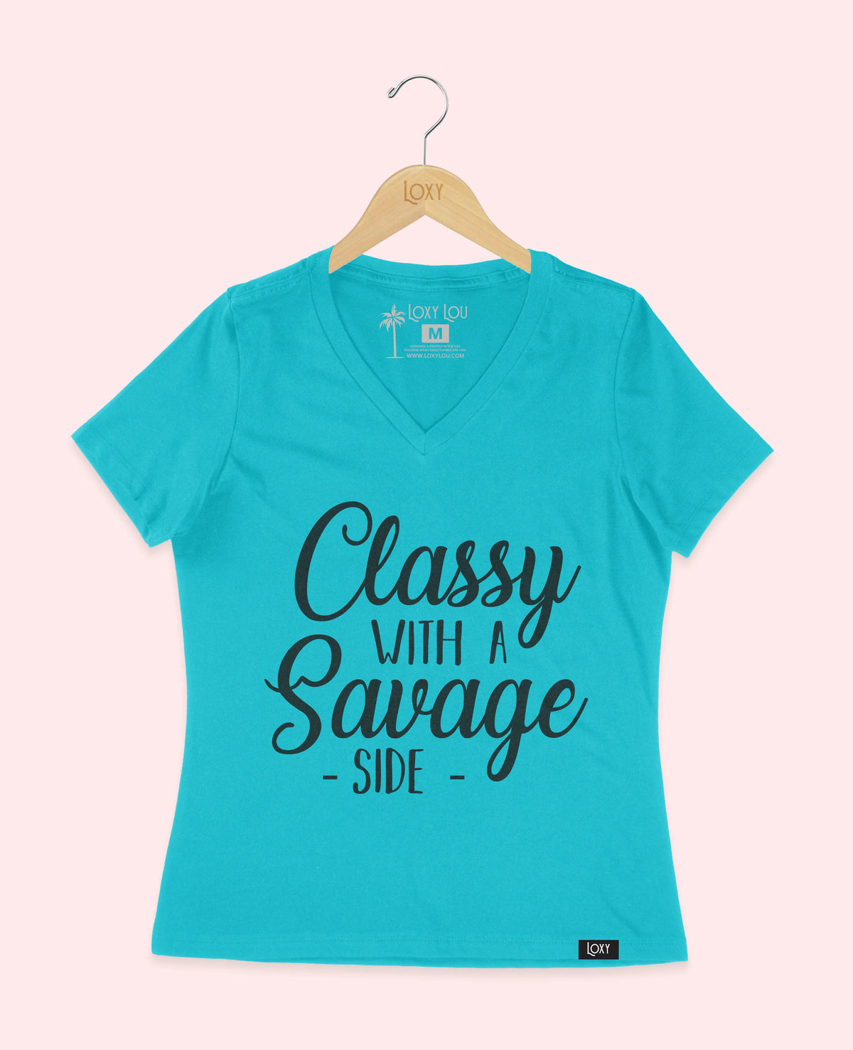 Turquiose V-neck 6405 Classy as savage.webp