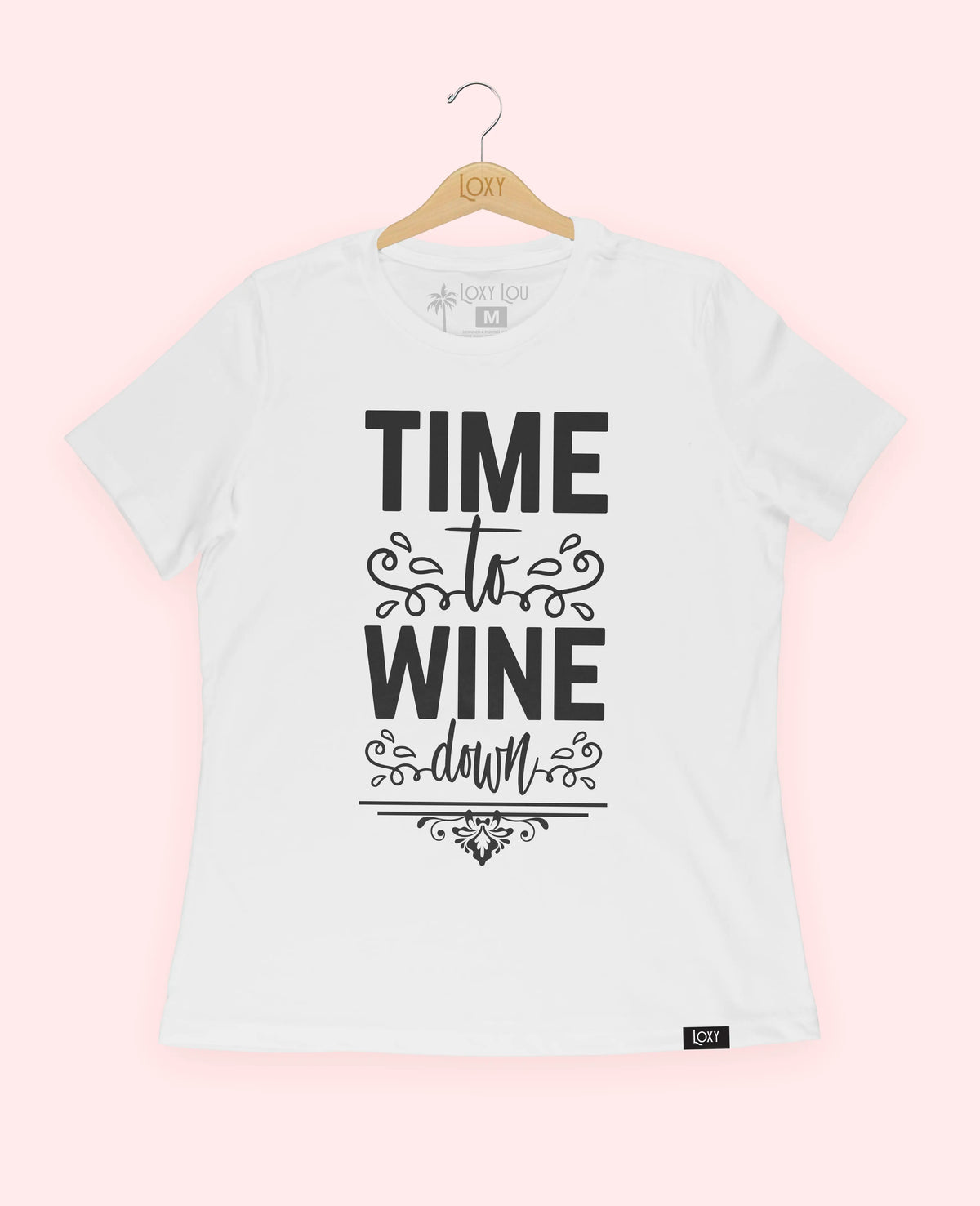 White Tee 6400 Time to Whine - Black.webp