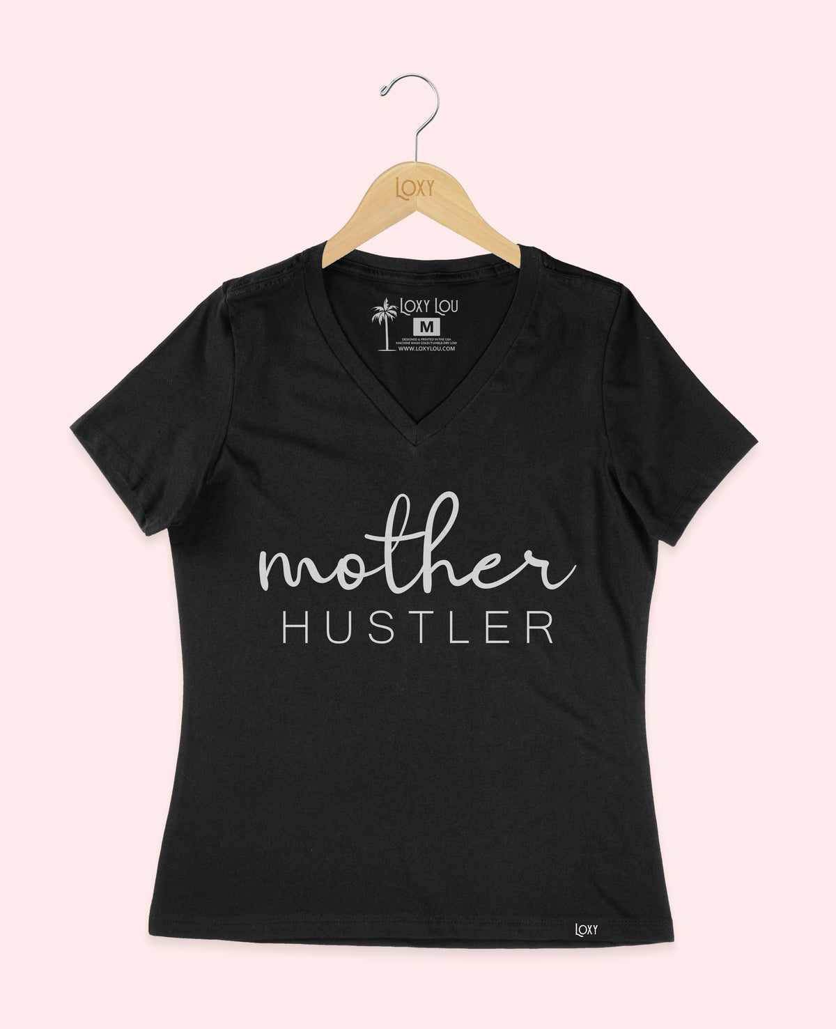 Black V-neck 6405 Mother Hustler - Whittet.webp