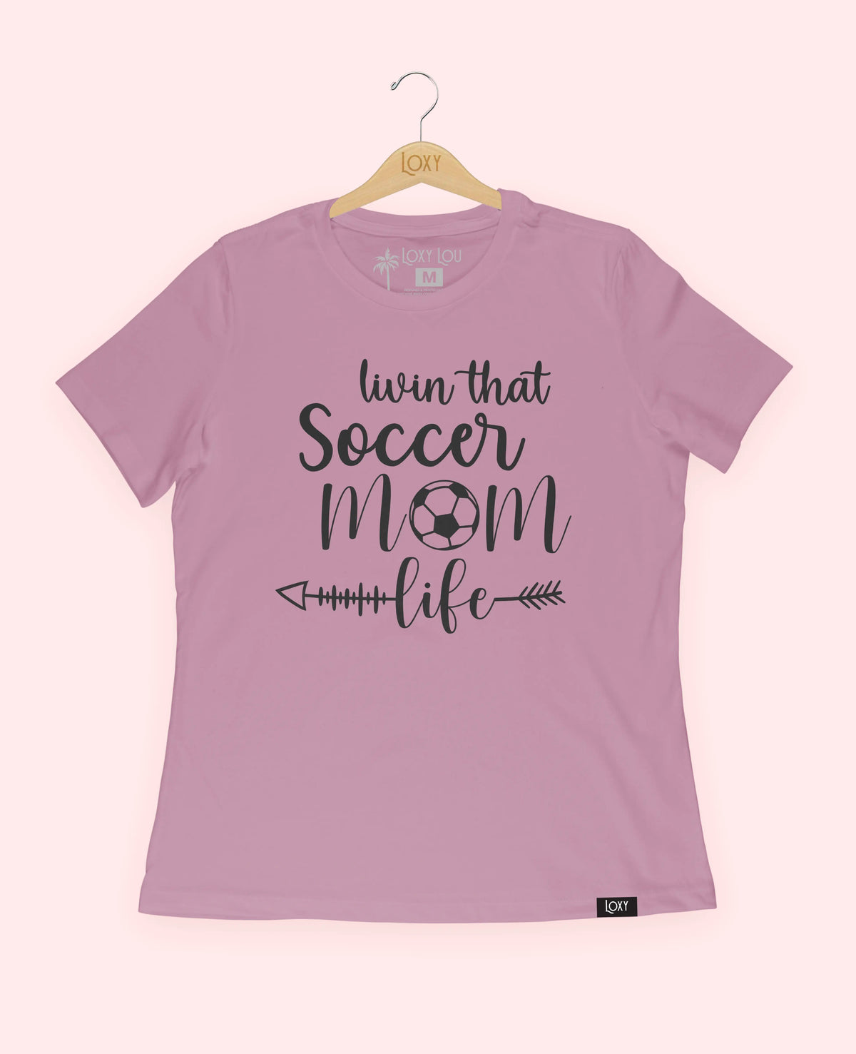 Orchid Tee 6400 Soccer Mom Life - Black.webp