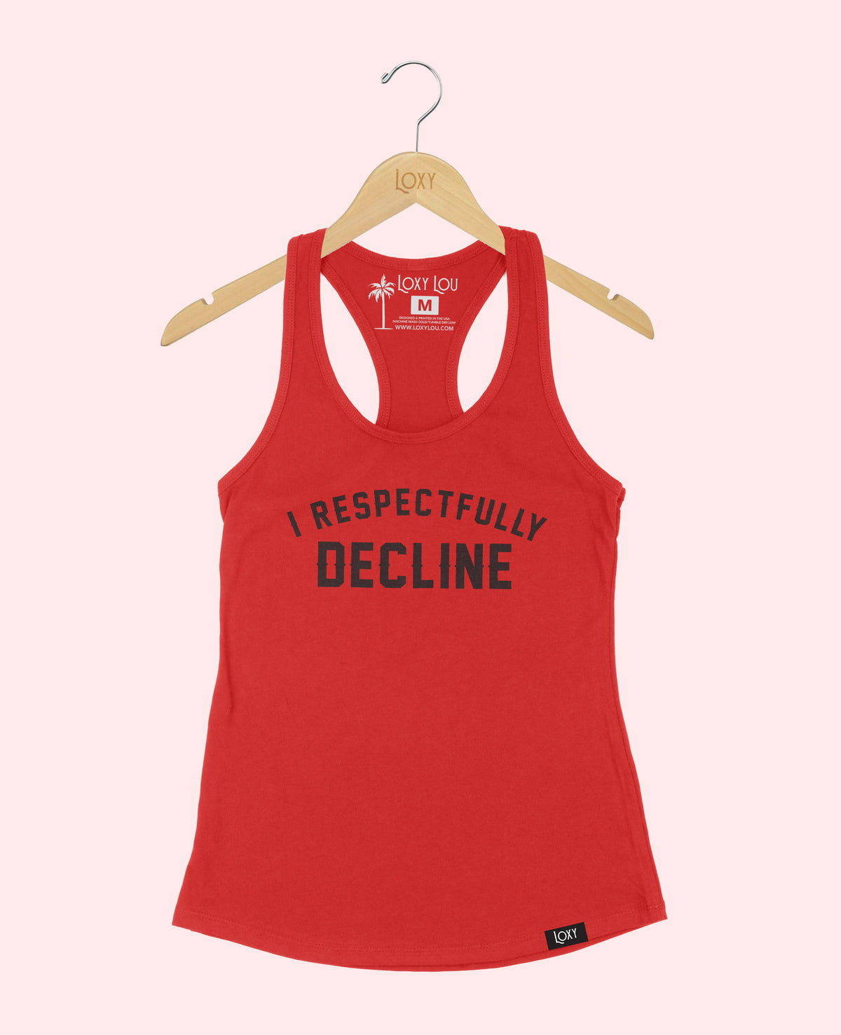 Red Tank Top 1533 I respectfully decline - black.webp