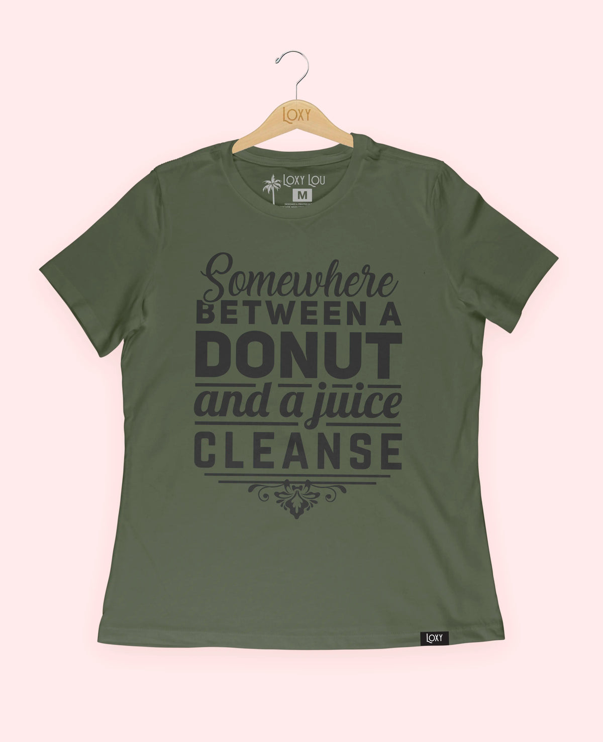 Military Green Tee 6400 Somwhere between a donut white.webp