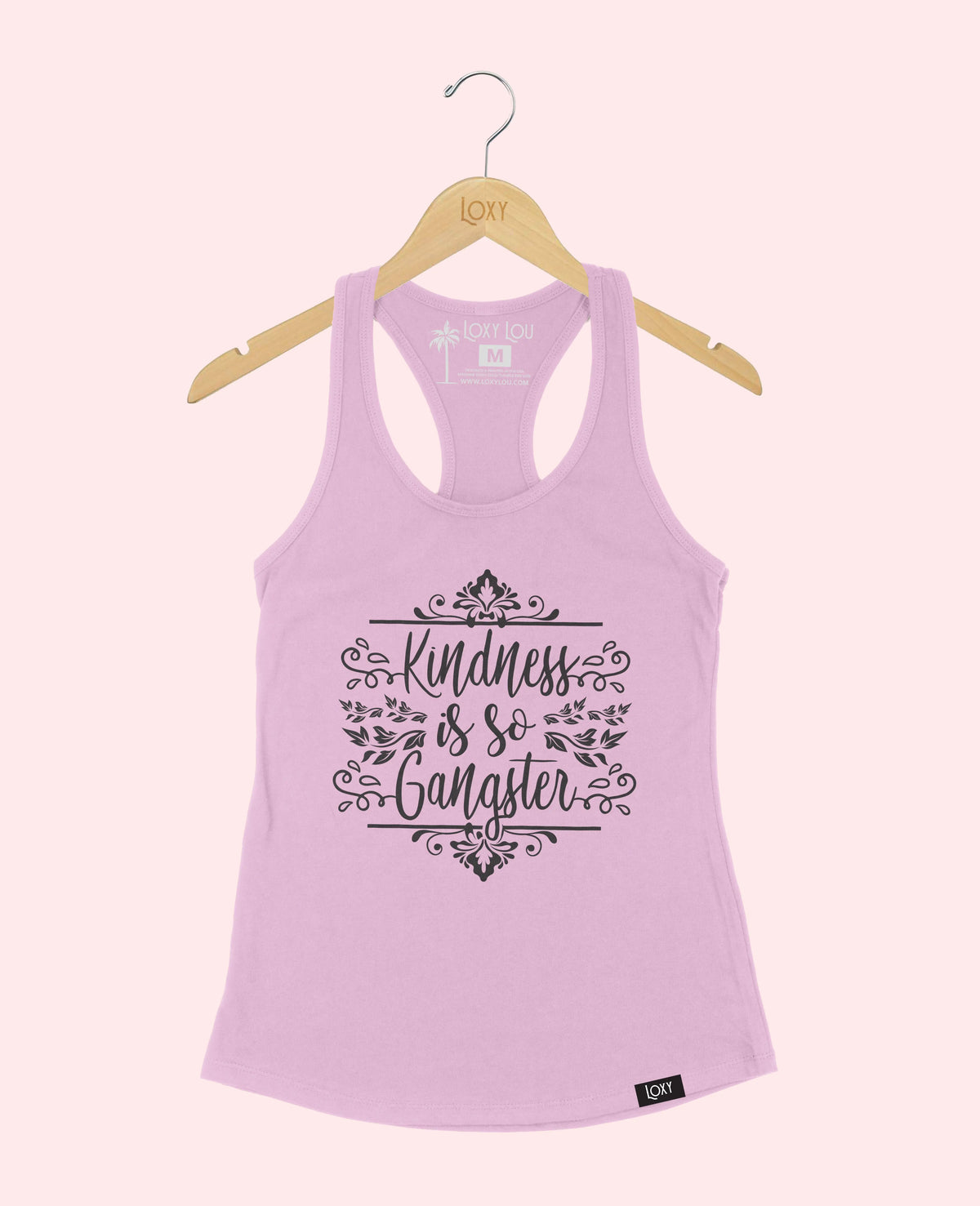 Lavender Tank Top 1533 Kindness is so gangster white.webp