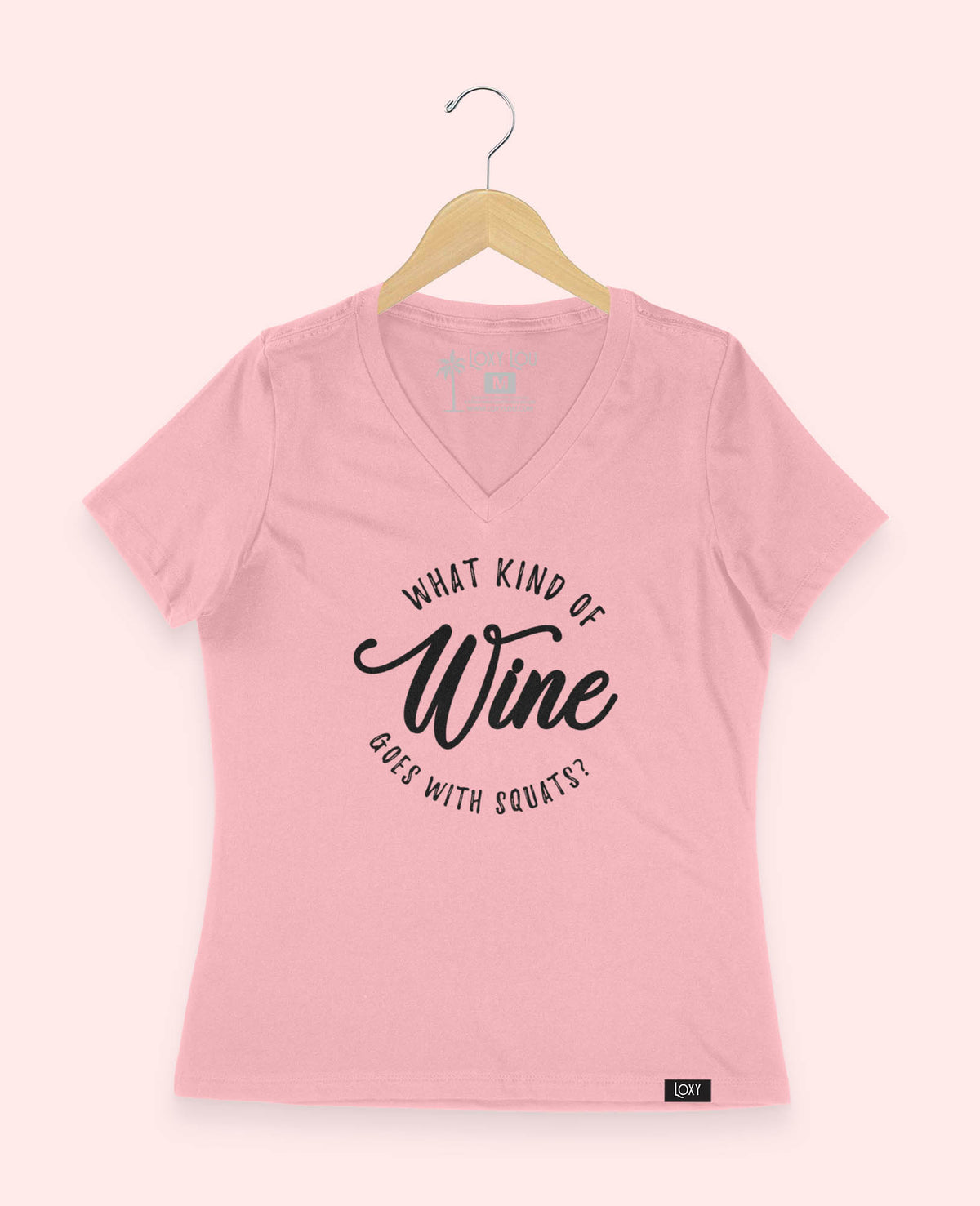 Pink V-neck 6405 whatkindofwine-2.jpg