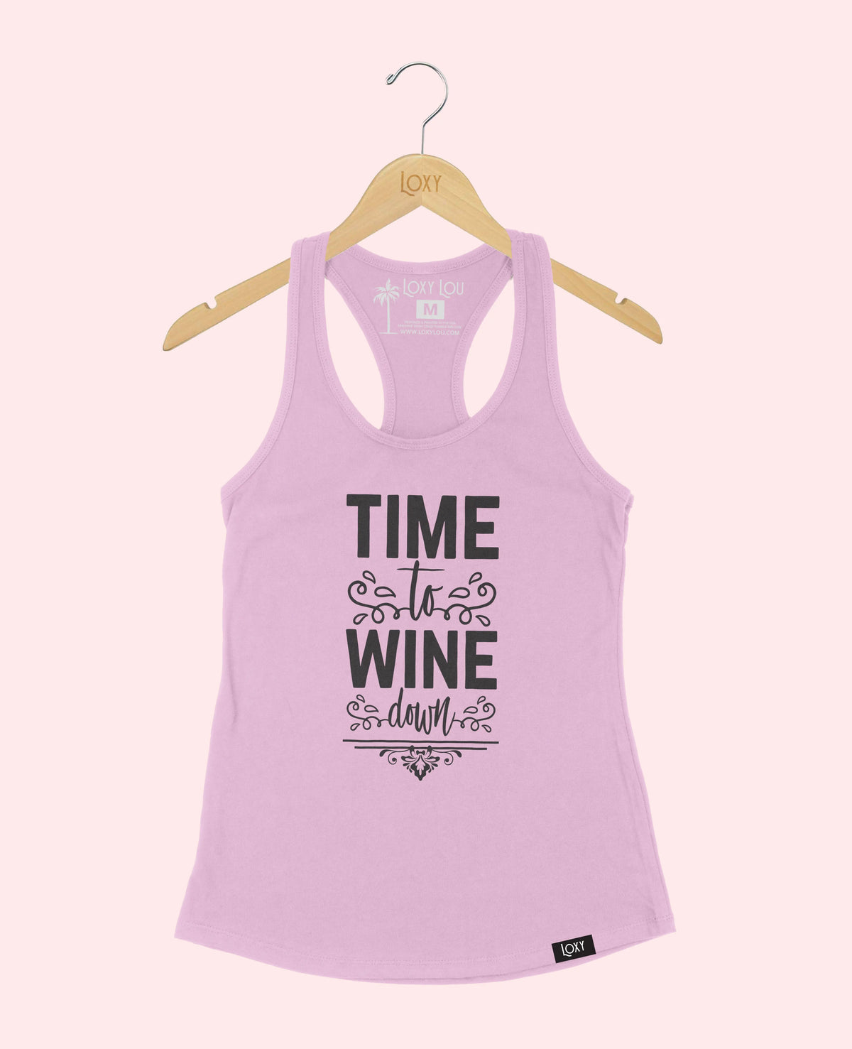 Lavender Tank Top 1533 Time to Whine - Black.webp