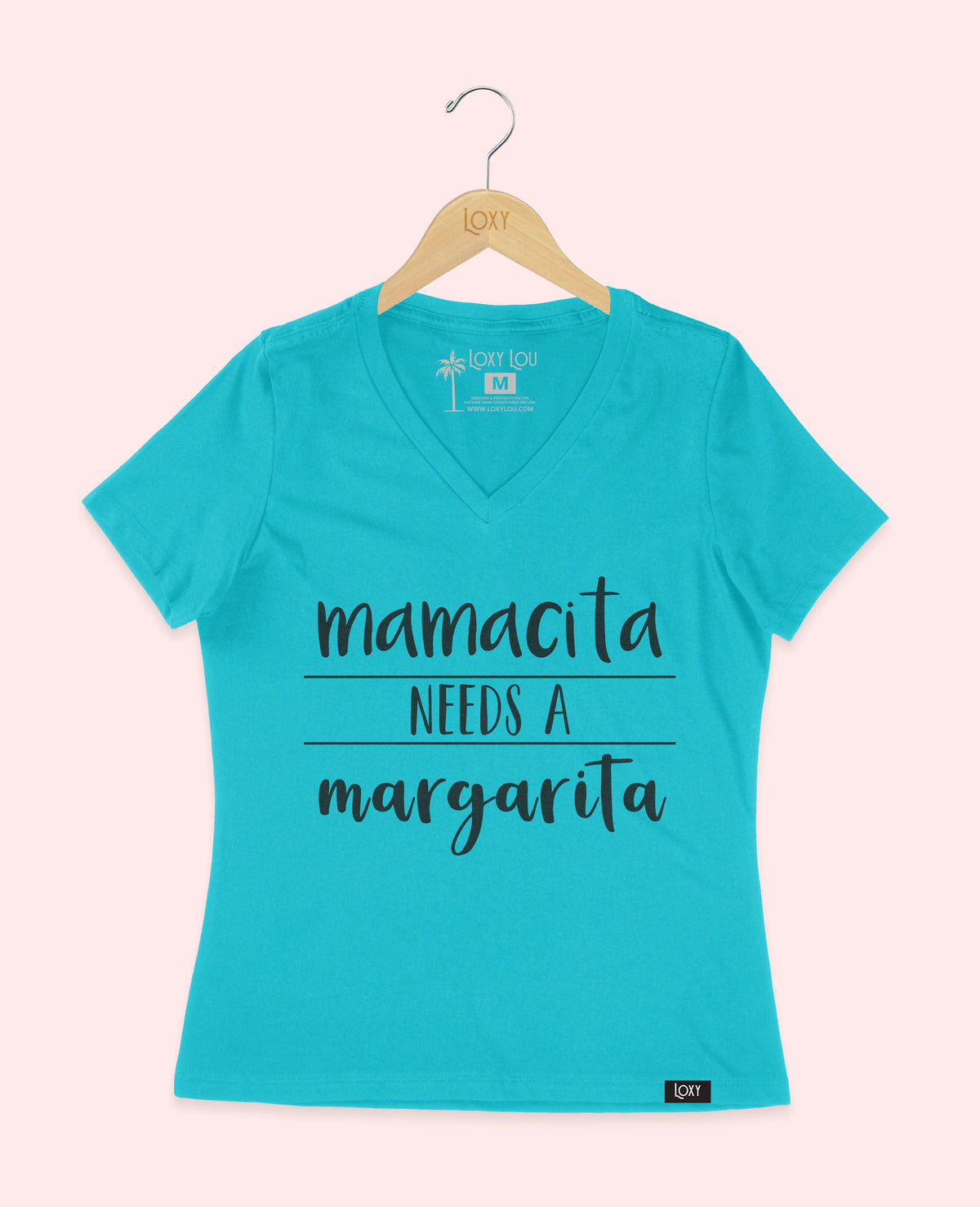 Turquiose V-neck 6405 mamacitamargarita1w.webp