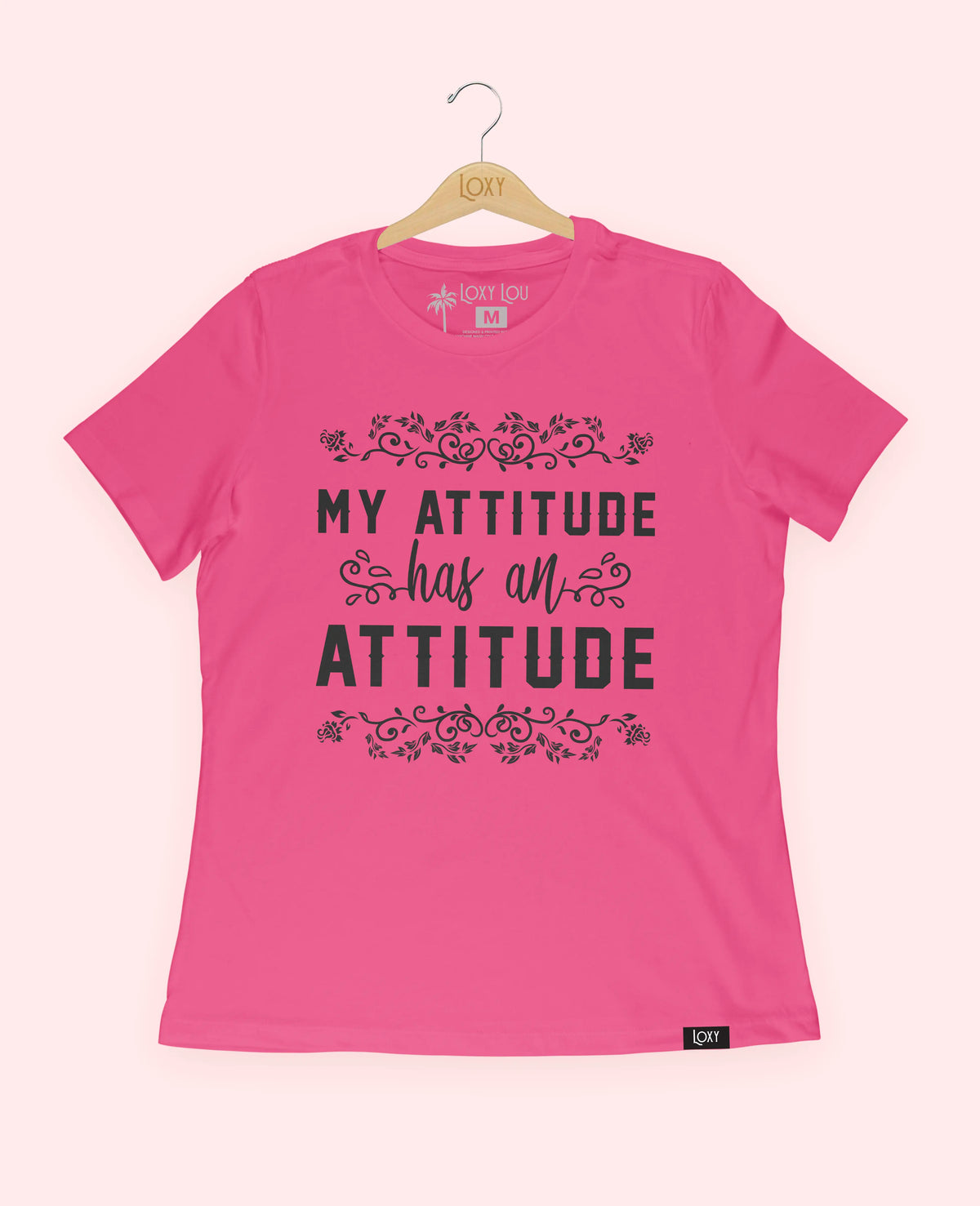 Berry Tee 6400 my attitude has an attitude - white.webp