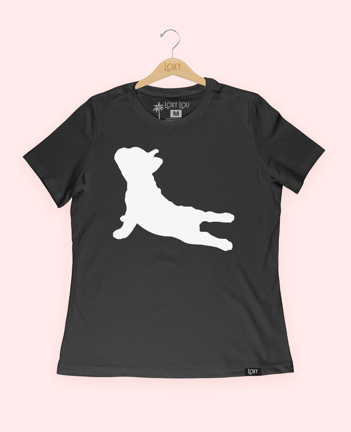 Black Tee 6400 frenchieyoga1w.webp