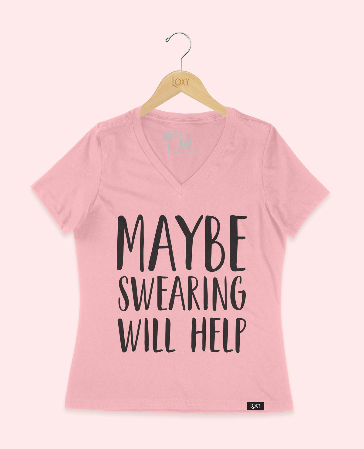 Pink V-neck 6405 swearinghelps1w.webp