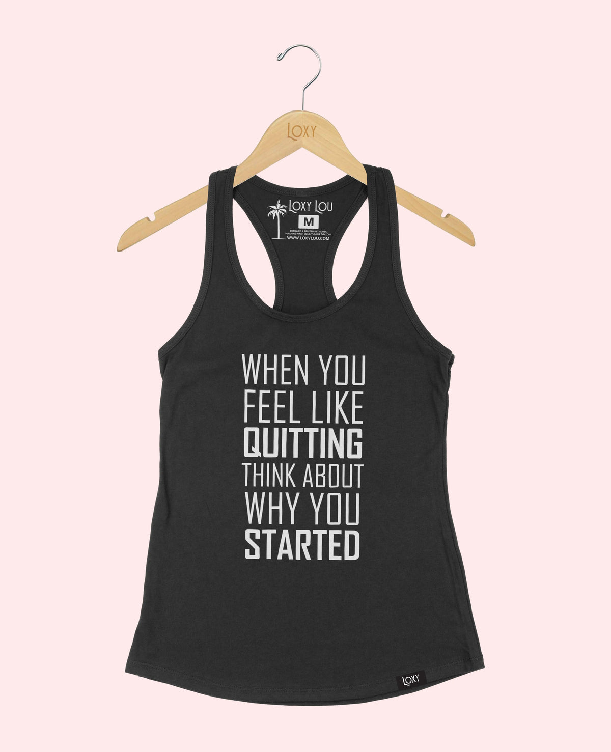 Black Tank Top 1533 When You Feel Like Quitting - Black.webp