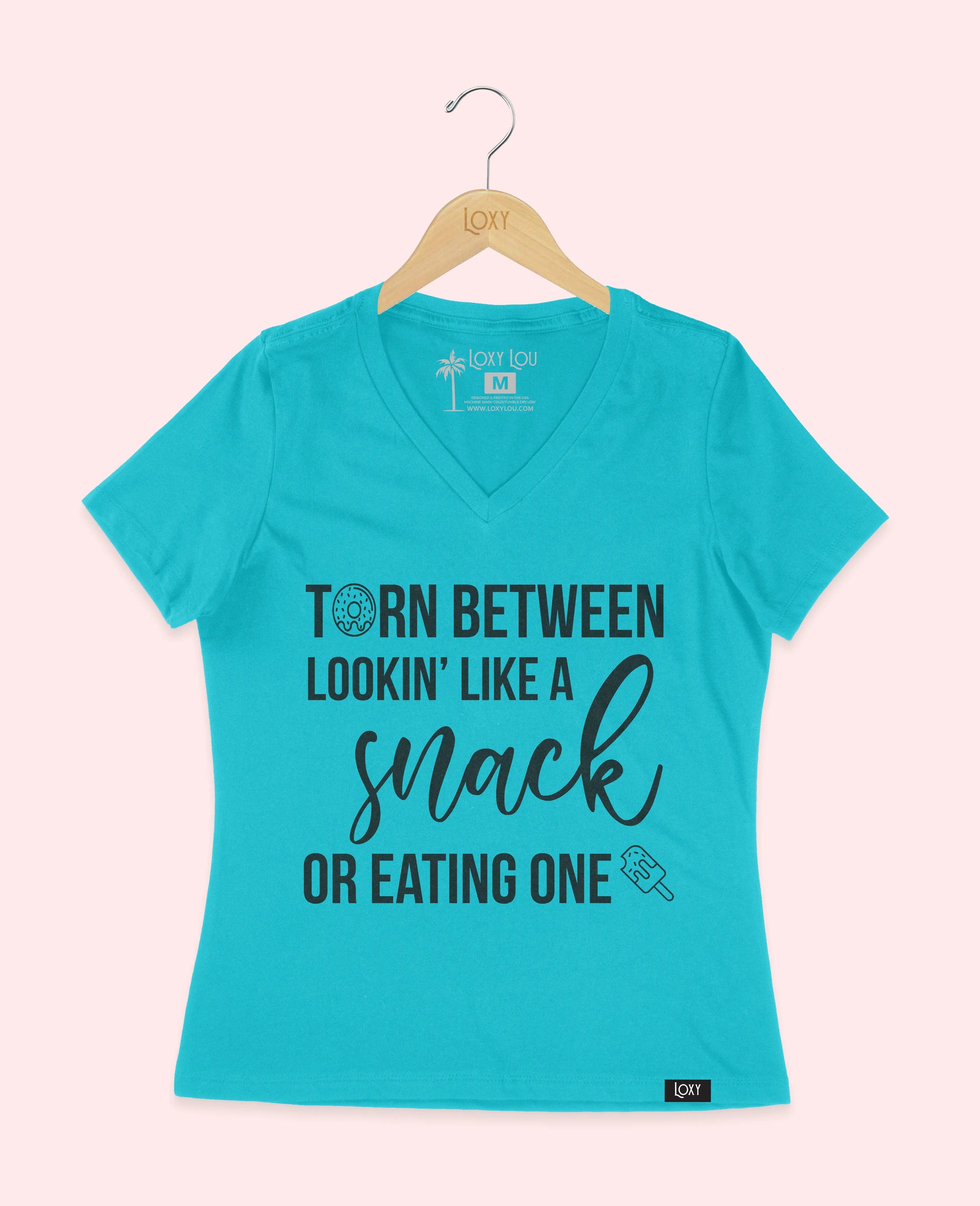 Turquiose V-neck 6405 snacktorn1w.webp