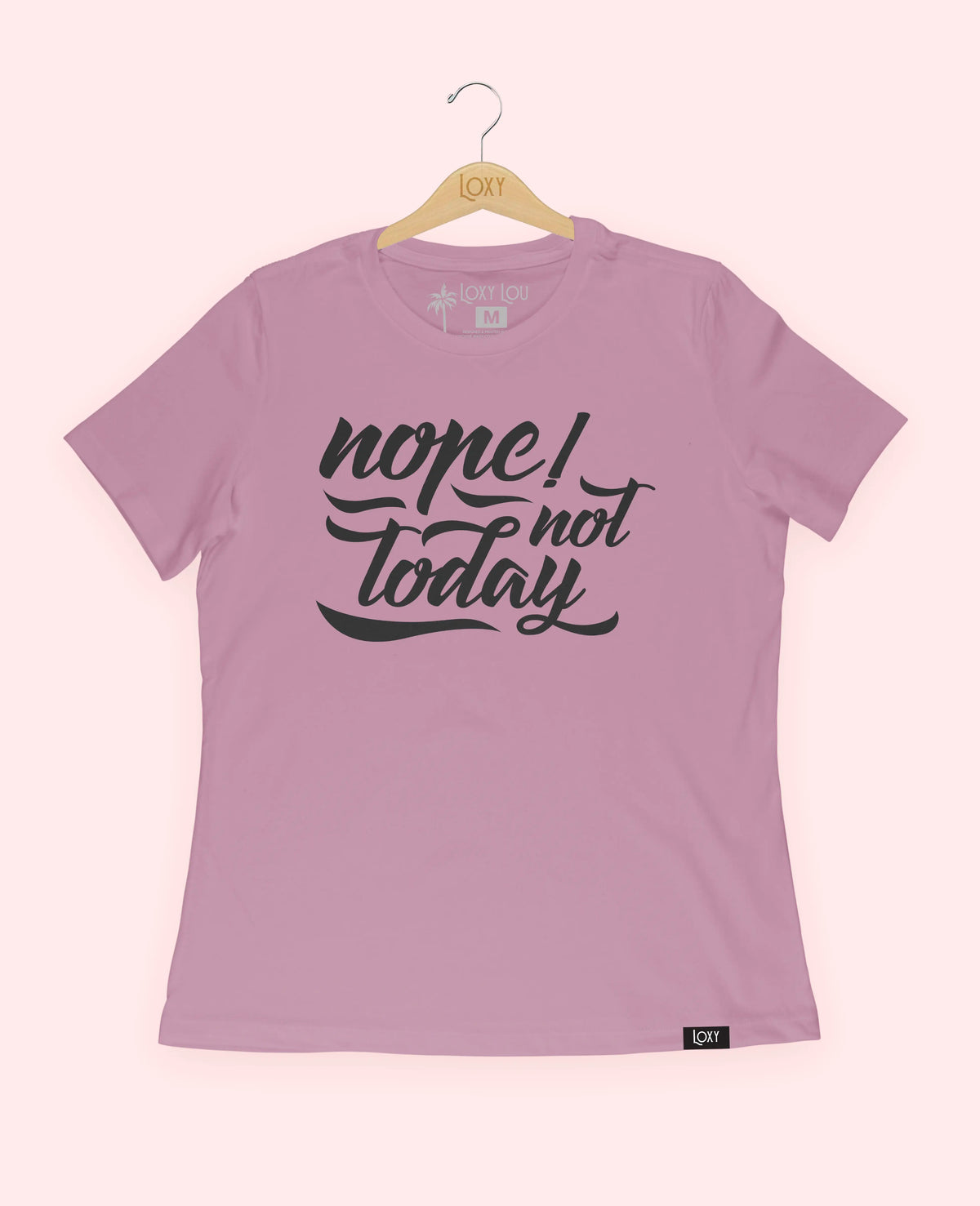 Orchid Tee 6400 nope not today - white.webp