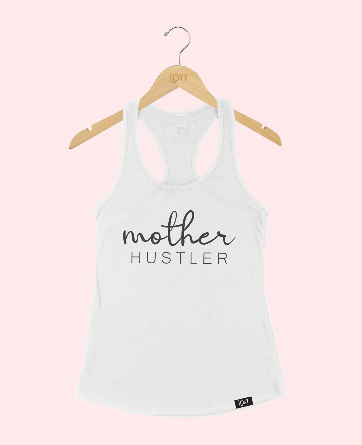 White Tank Top 1533 Mother Hustler - Black.webp