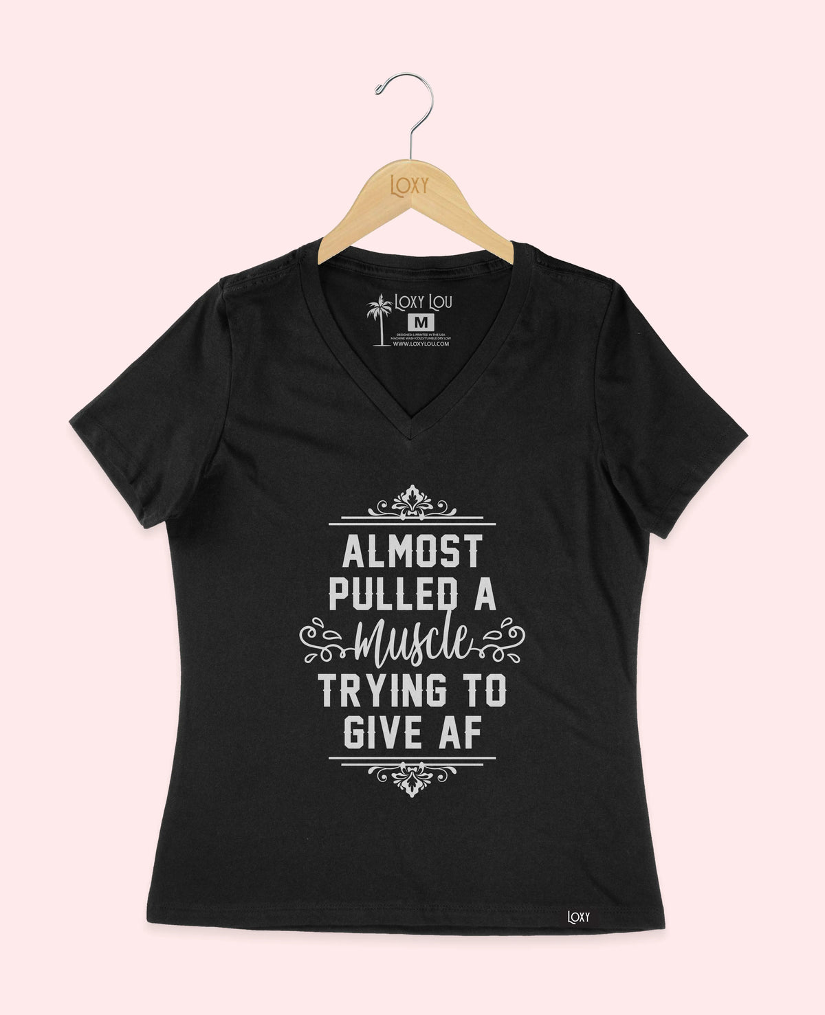 Black V-neck 6405 almostpulledamuscle-1.webp