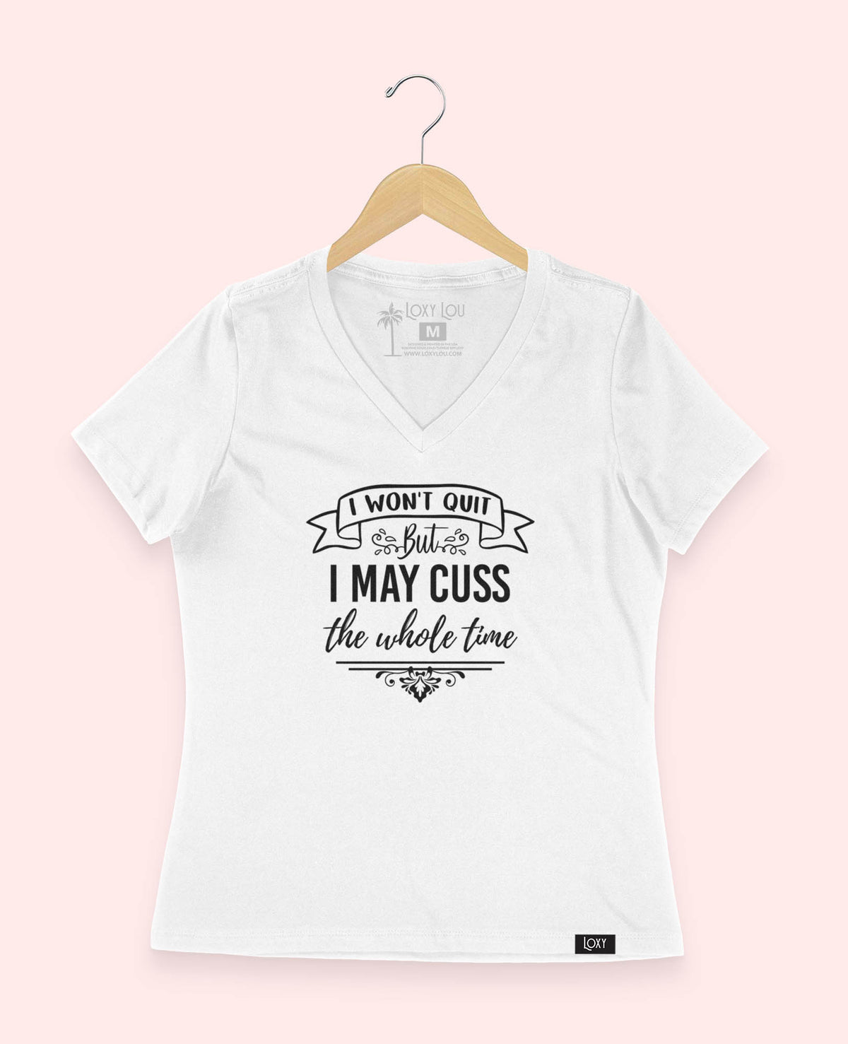 White V-neck 6405 iwontquit-2.jpg