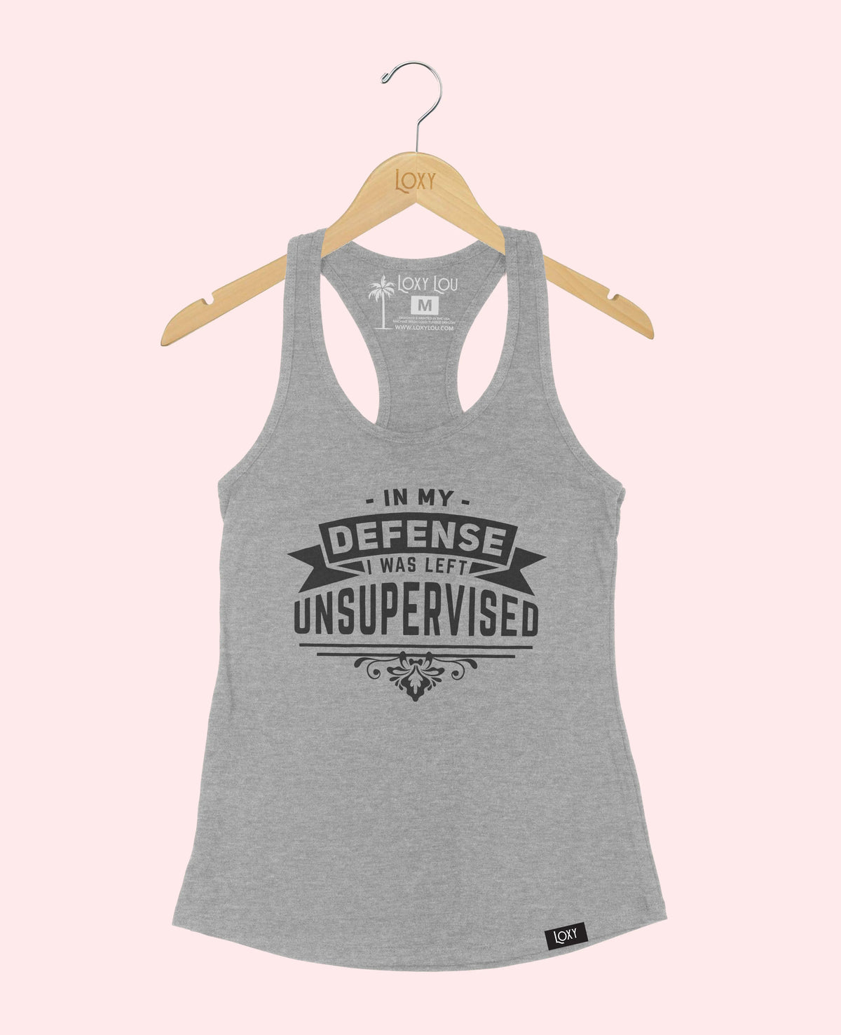 Heather Gray Tank Top 1533 In My Defense - white.webp