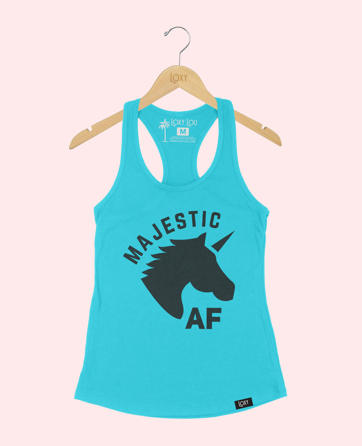 Teal Tank Top 1533 Majestic AF Black.webp