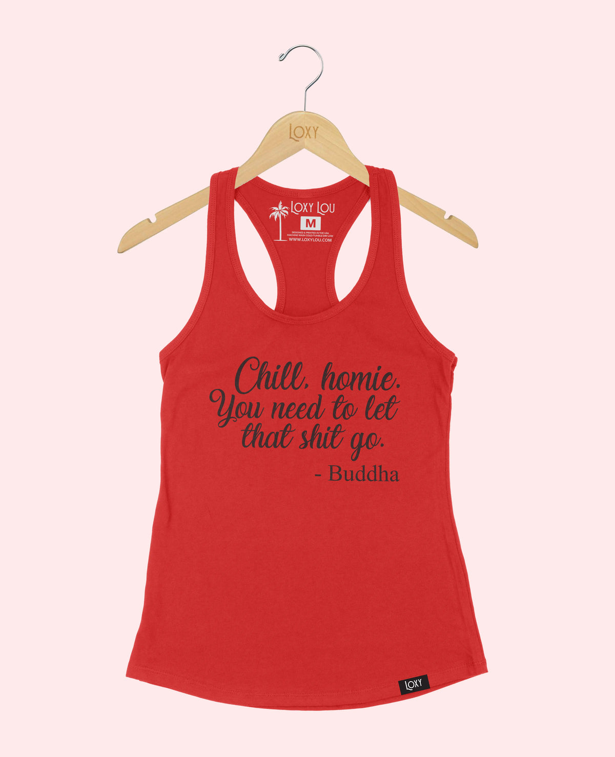 Red Tank Top 1533 Chill homie - blk.webp