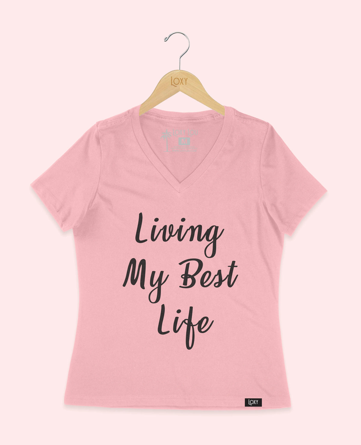 Pink V-neck 6405 bestlife-2.webp