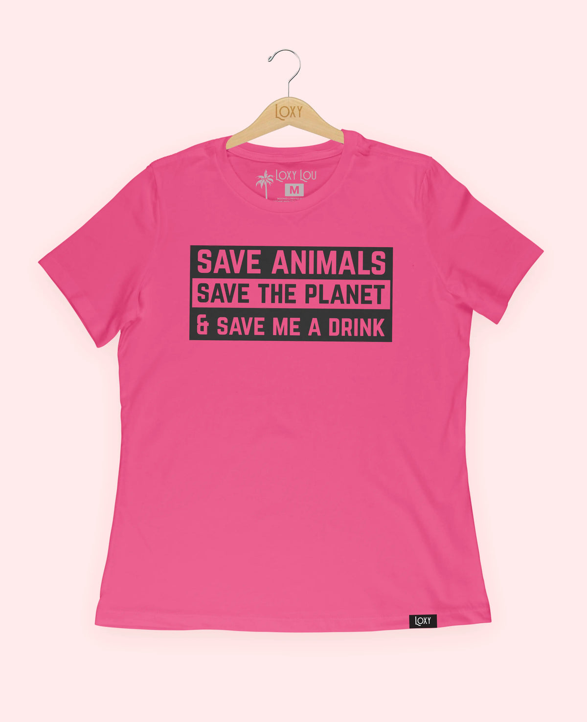 Berry Tee 6400 save animales black.webp