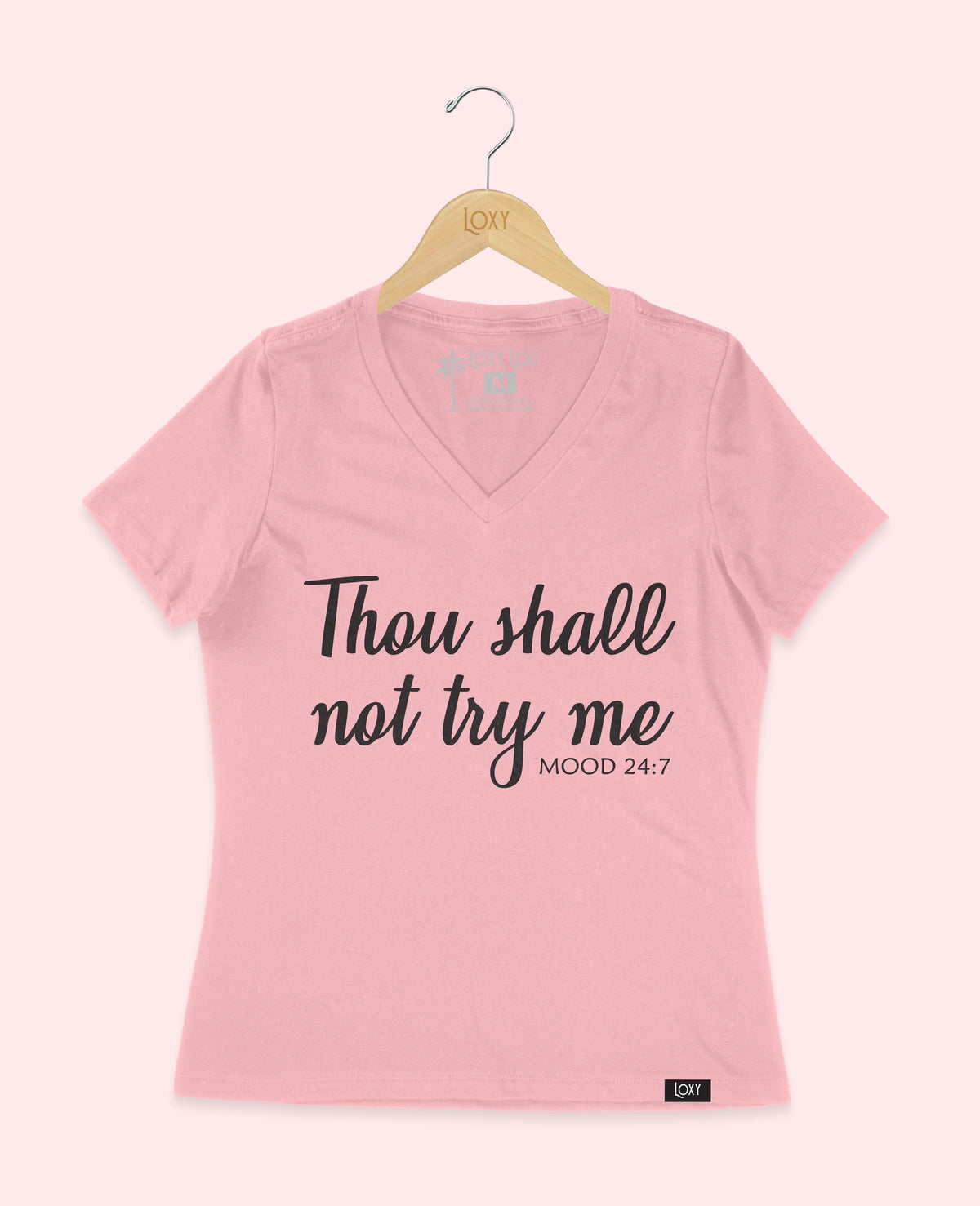 Pink V-neck 6405 thoushallnot1w.webp