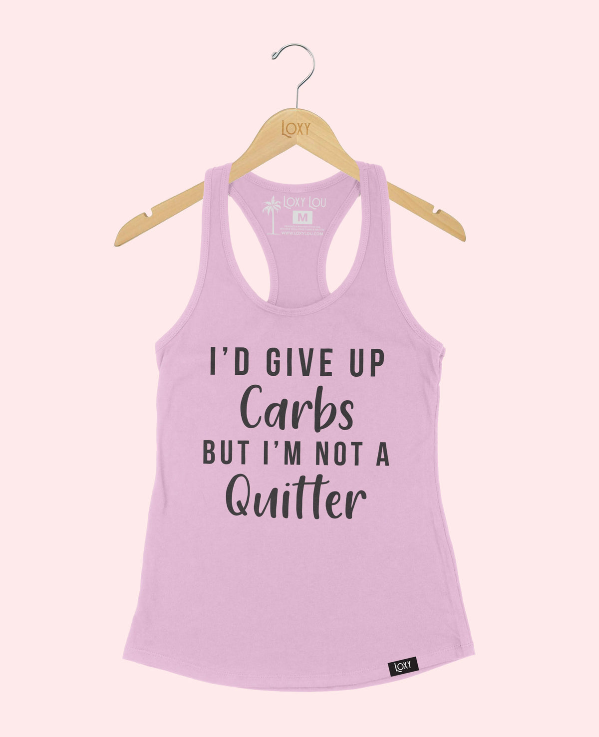 Lavender Tank Top 1533 No Carb Quitter - Black.webp