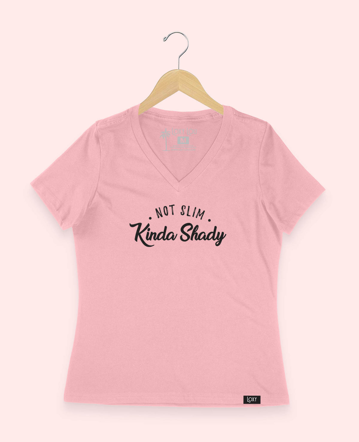 Pink V-neck 6405 notslimkindashady-2.jpg