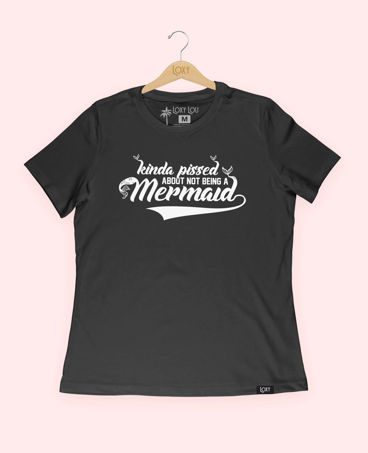 Black Tee 6400 mermaid - white.webp