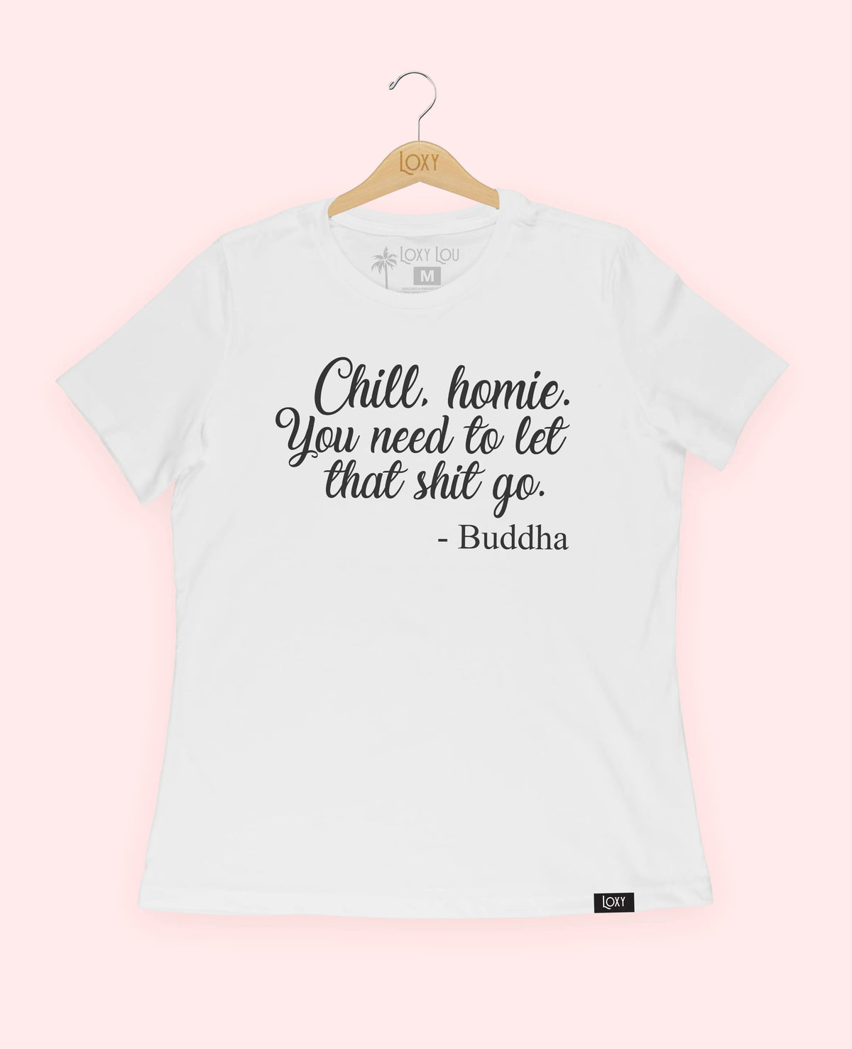 White Tee 6400 Chill homie - blk.webp