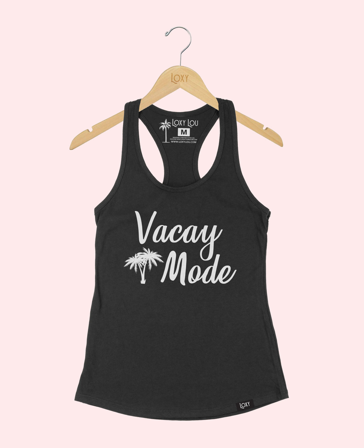 Black Tank Top 1533 vacaymode1bk.webp