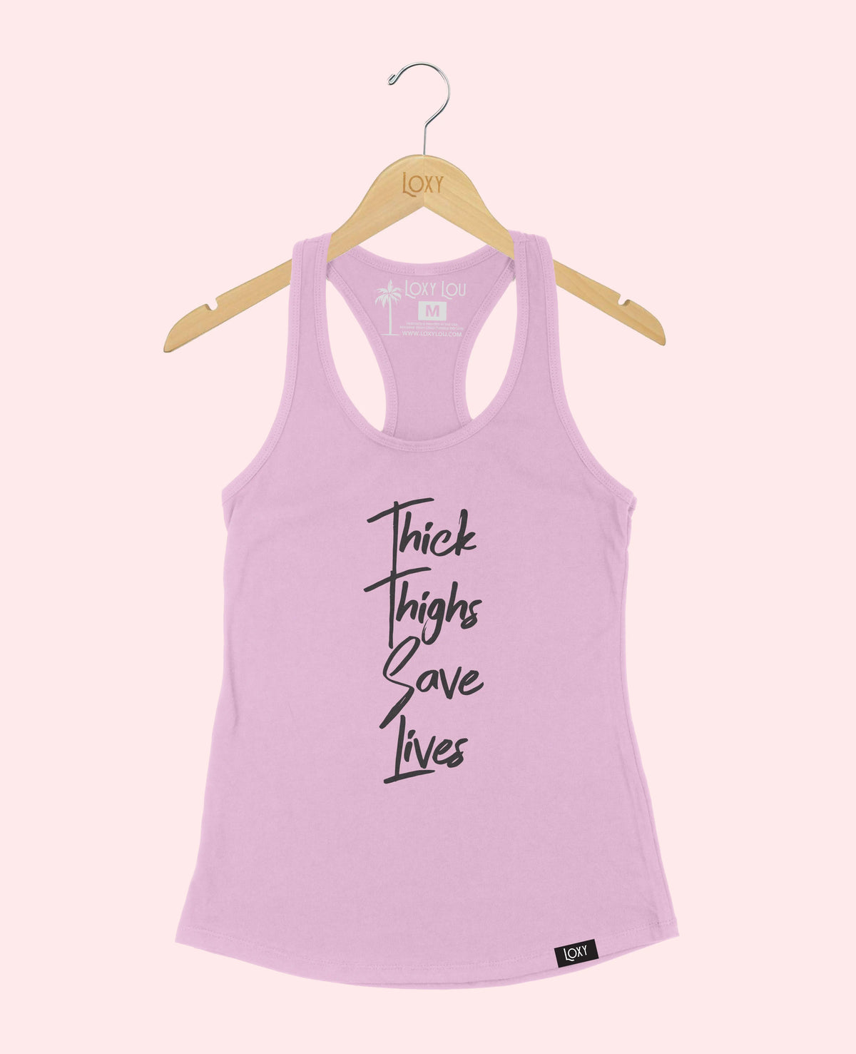 Lavender Tank Top 1533 Thick Thighs Save Lives Black.webp