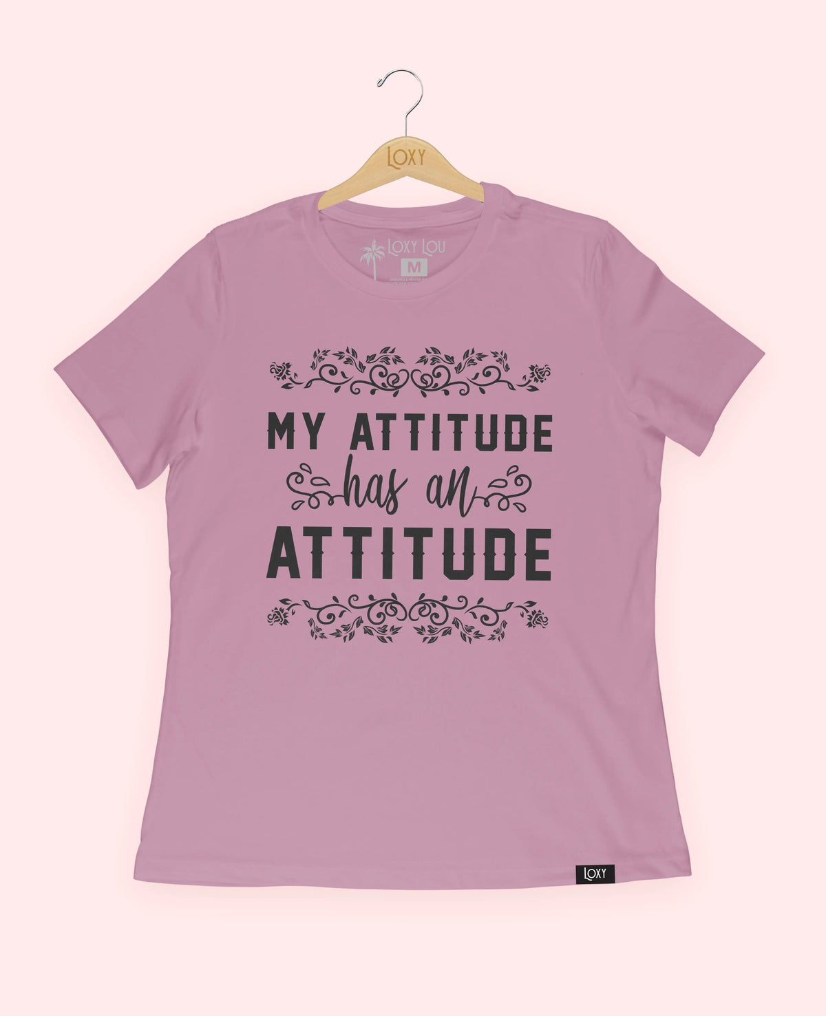 Orchid Tee 6400 my attitude has an attitude - white.webp