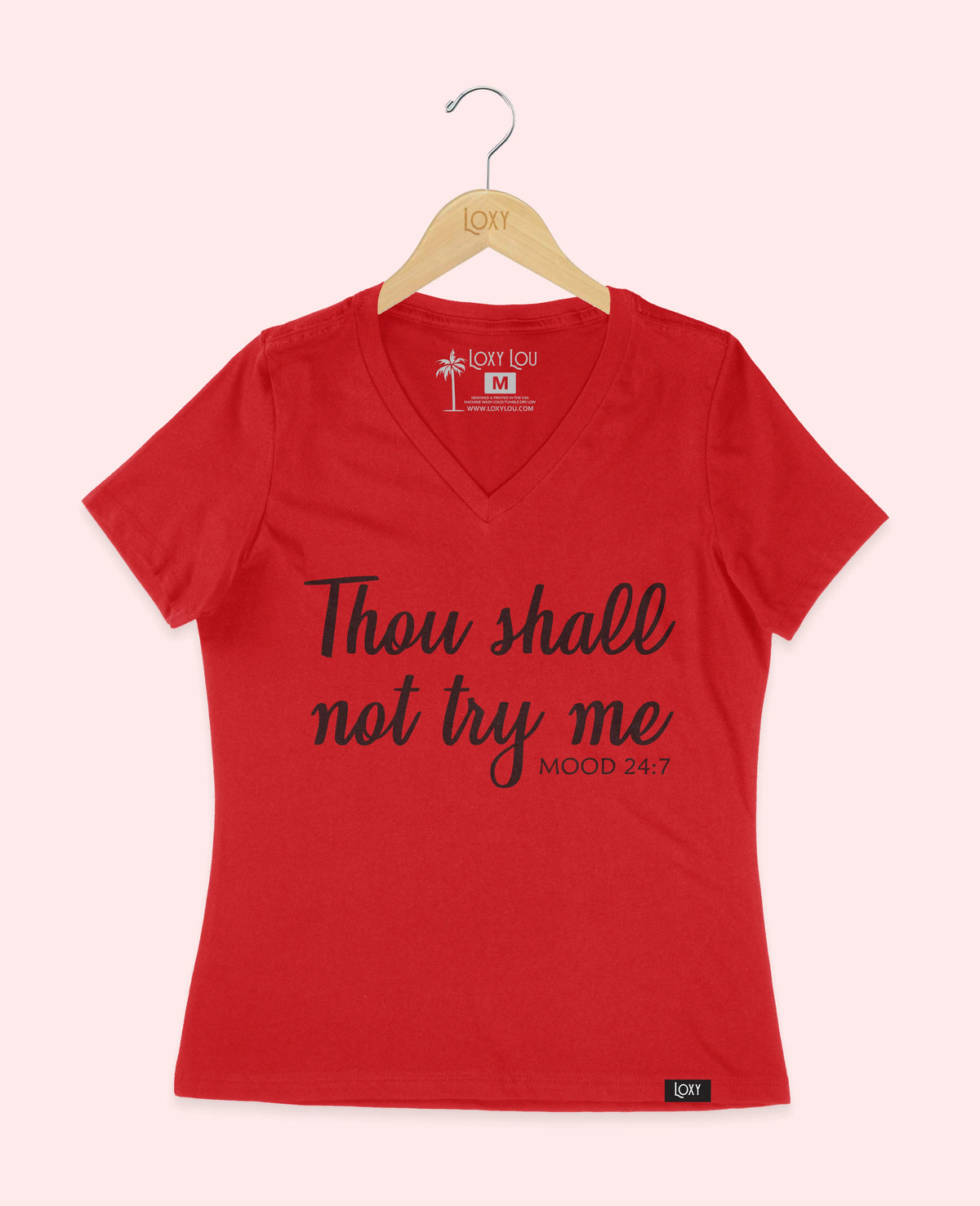 Red V-neck 6405 thoushallnot1w.webp