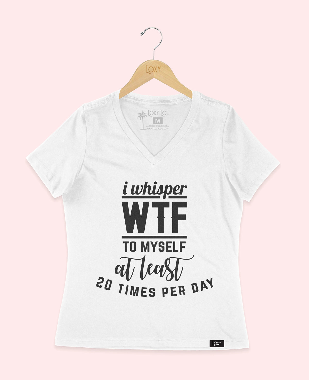 White V-neck 6405 I Whisper WTF - White.webp