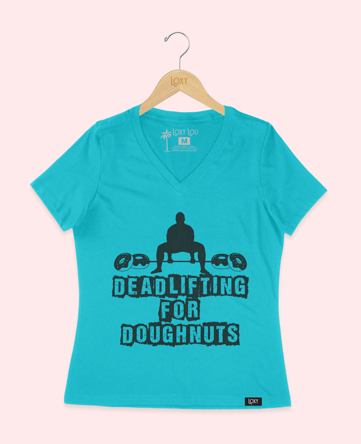 Turquiose V-neck 6405 deadliftdonuts1w.webp