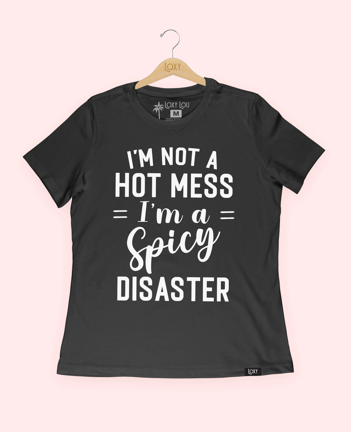 Black Tee 6400 spicydisaster1bk.webp